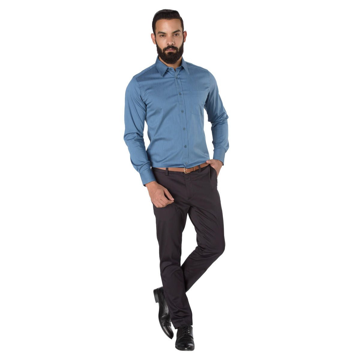 Long Sleeves Slim-fit Formal Shirt-men-clothing-shirts-image-5