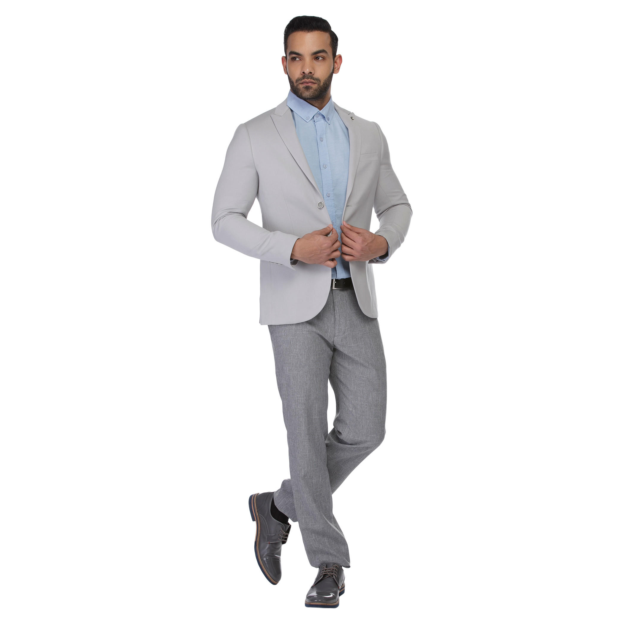 Solid Colour Suit Jacket-men-winterwear-jacketsandblazers-image-1