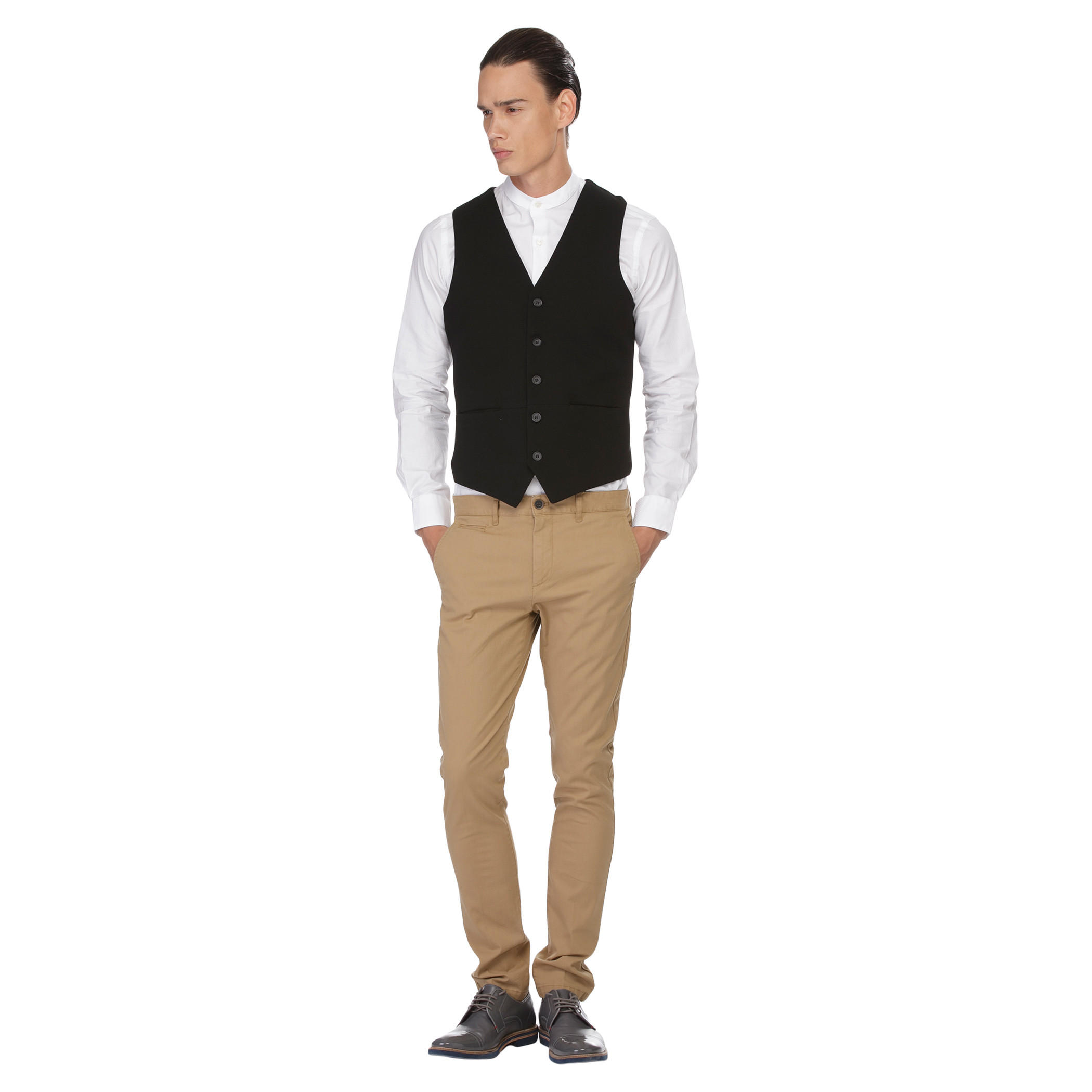 Solid Colour Waistcoat-men-clothing-jacketsandblazers-coats-image-5