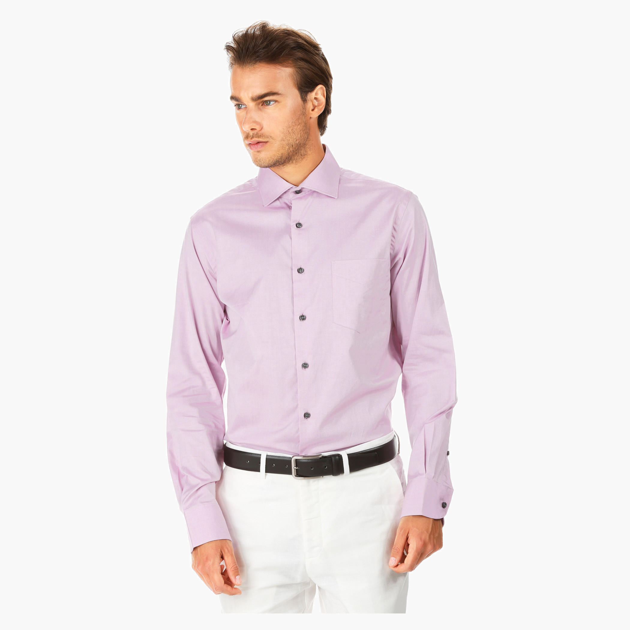 Solid Colour Shirt-men-clothing-shirts-image-1