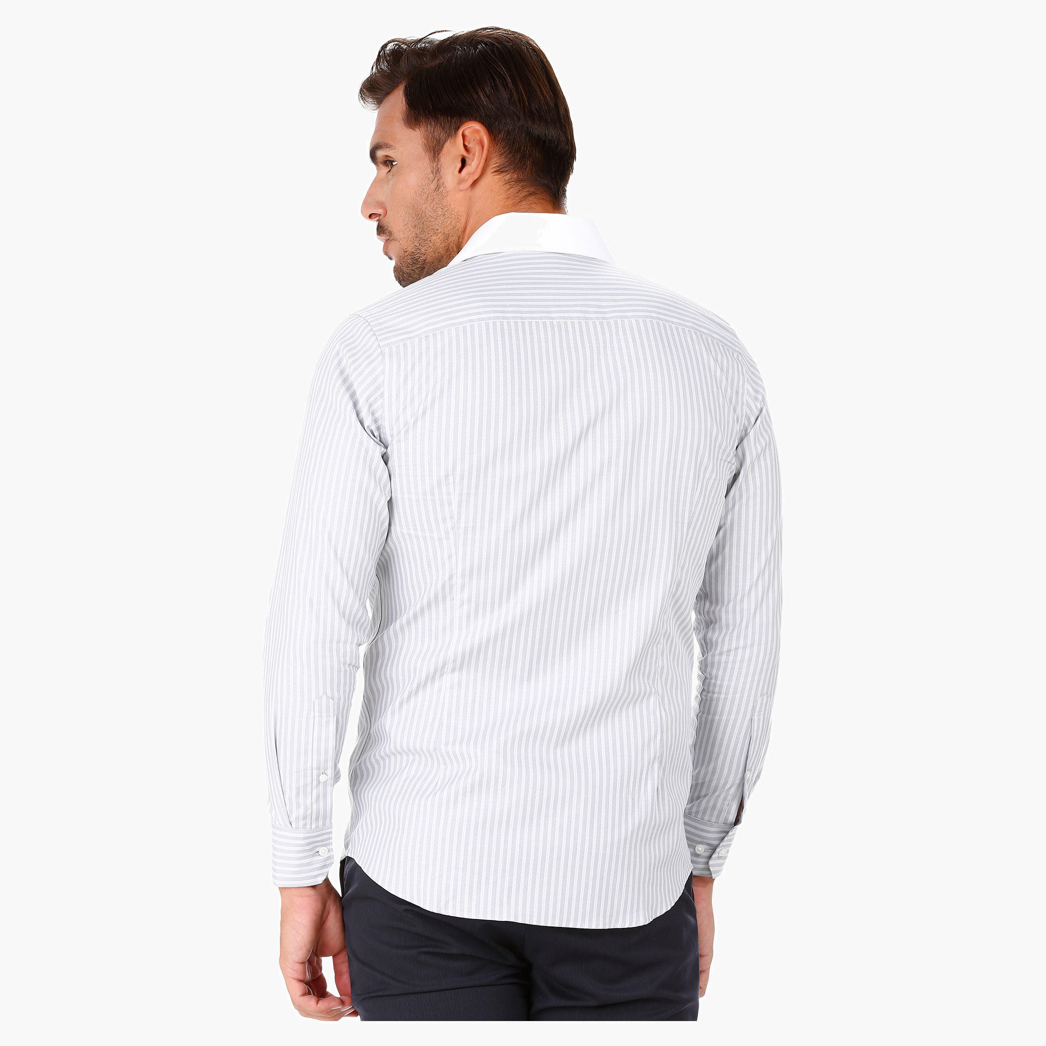 Striped Formal Shirt with Cut-away Collar and Long Sleeves-men-clothing-shirts-image-7