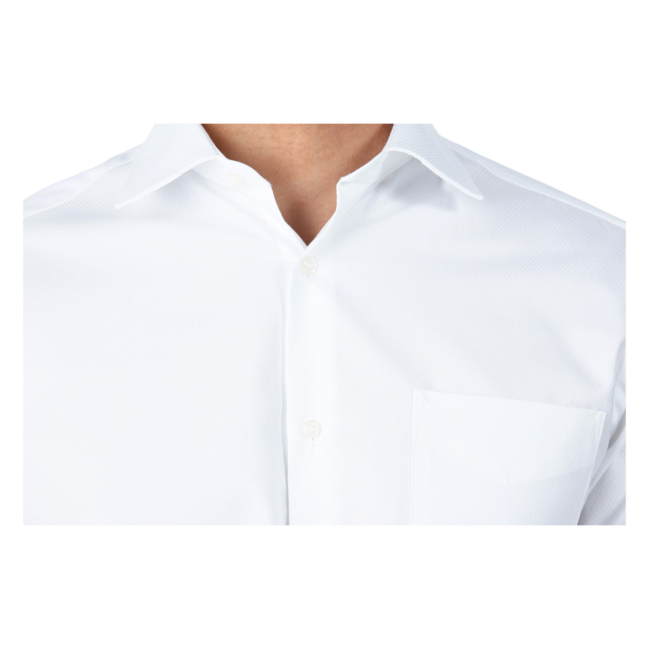 Formal Textured Cotton Shirt with Cut-Away Collar and Long Sleeves in Regular Fit-men-clothing-shirts-image-4