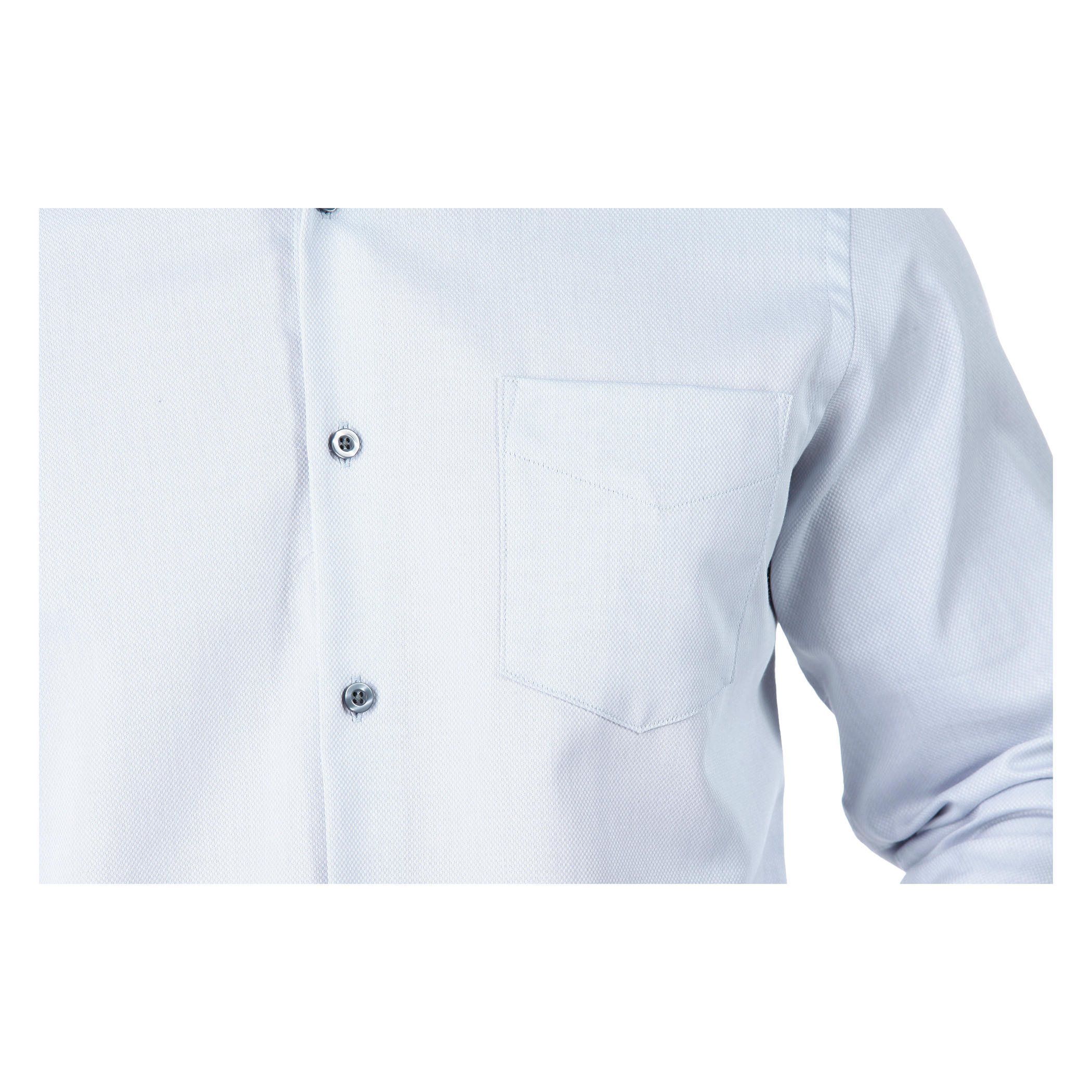 Formal Textured Cotton Shirt with Cut-Away Collar and Long Sleeves in Regular Fit-men-clothing-shirts-image-4