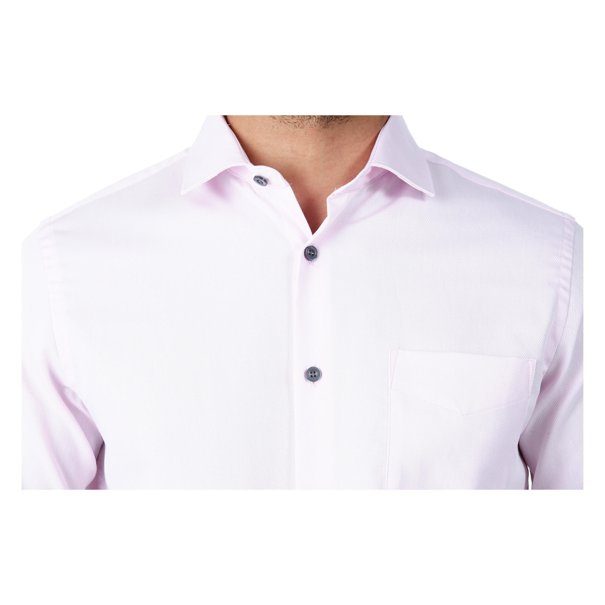 Formal Textured Cotton Shirt with Cut-Away Collar and Long Sleeves in Regular Fit-men-clothing-shirts-image-9