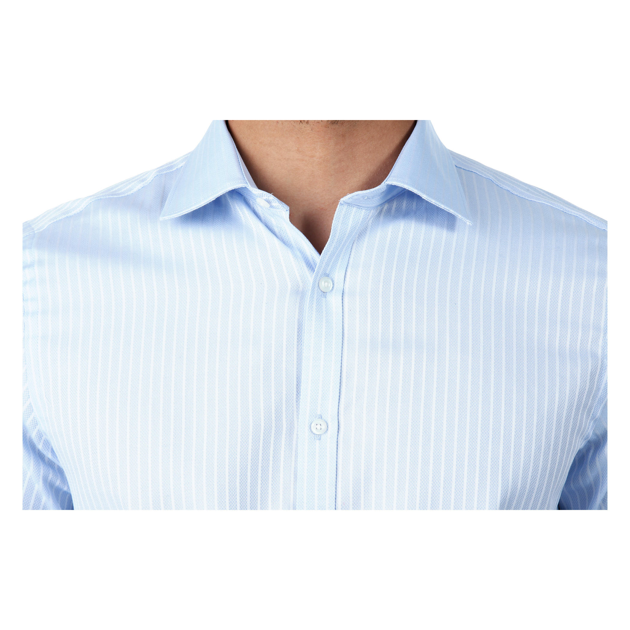 Formal Striped Cotton Shirt with Cut-Away Collar and Long Sleeves in Regular Fit-men-clothing-shirts-image-4