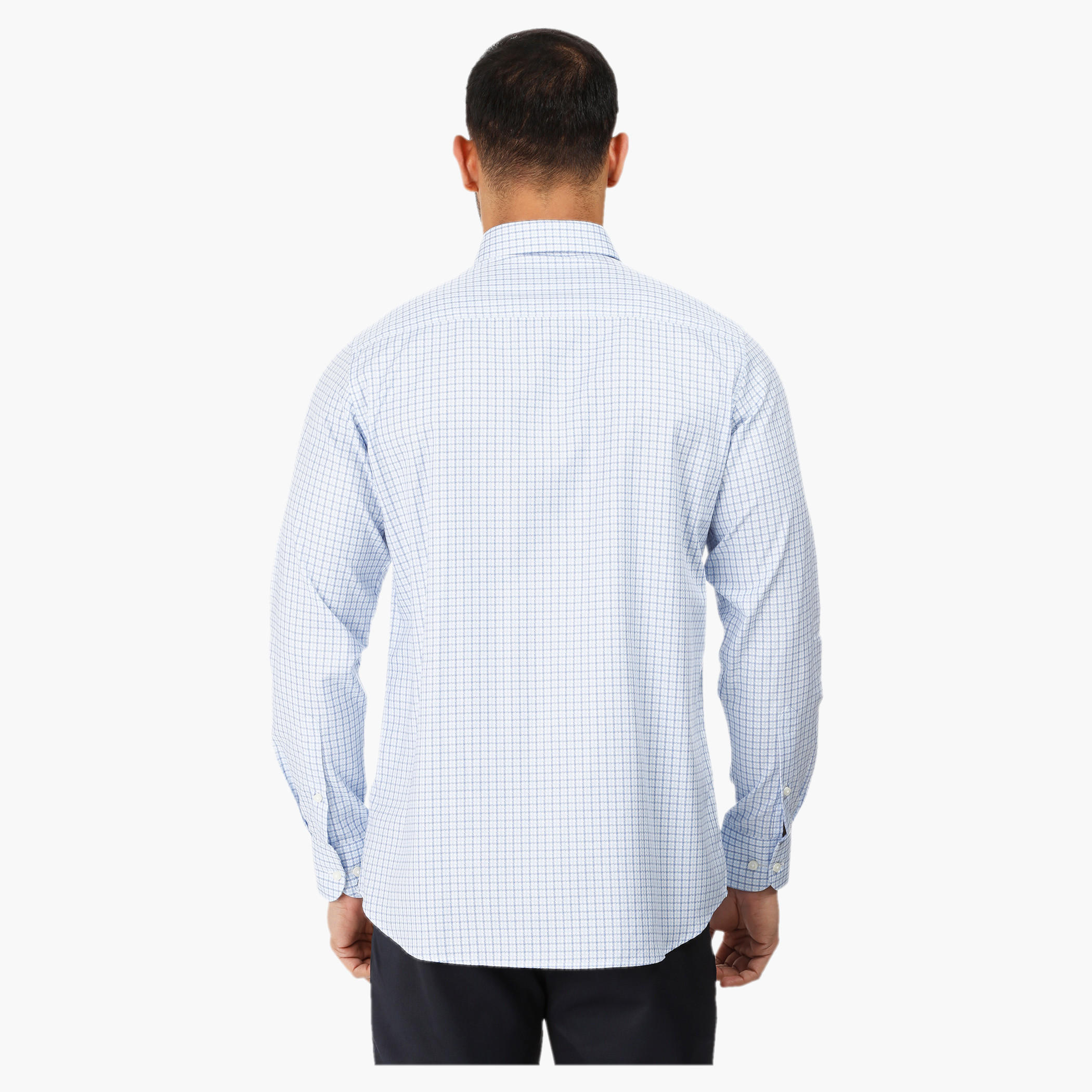 Chequered Shirt with Long sleeves-men-clothing-shirts-image-2