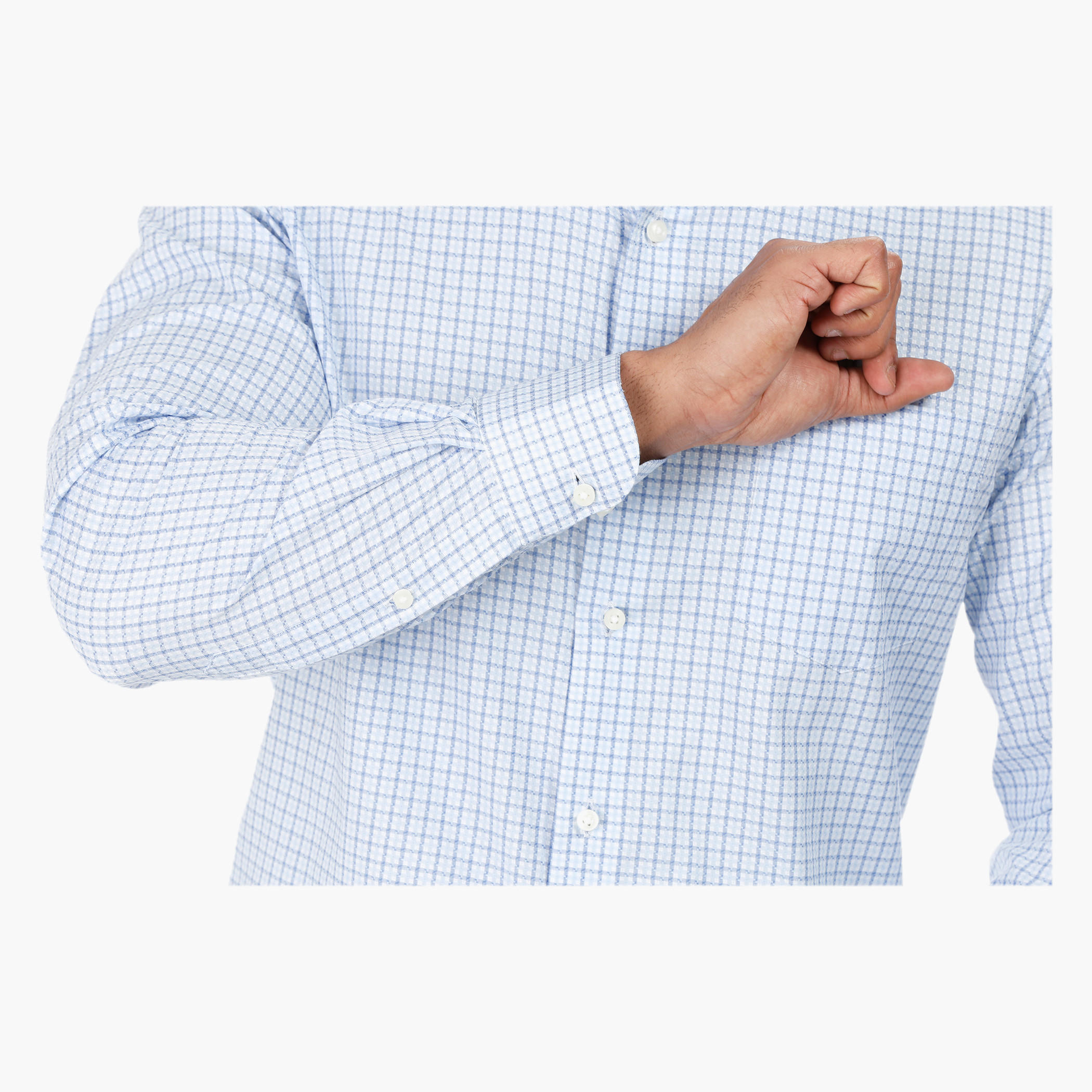 Chequered Shirt with Long sleeves-men-clothing-shirts-image-4