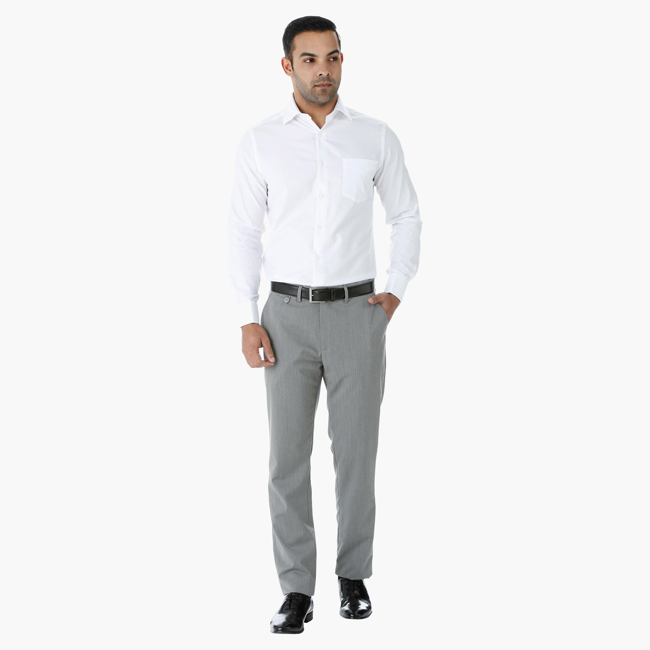 Cotton Textured Formal Shirt with Long Sleeves-men-clothing-shirts-image-5