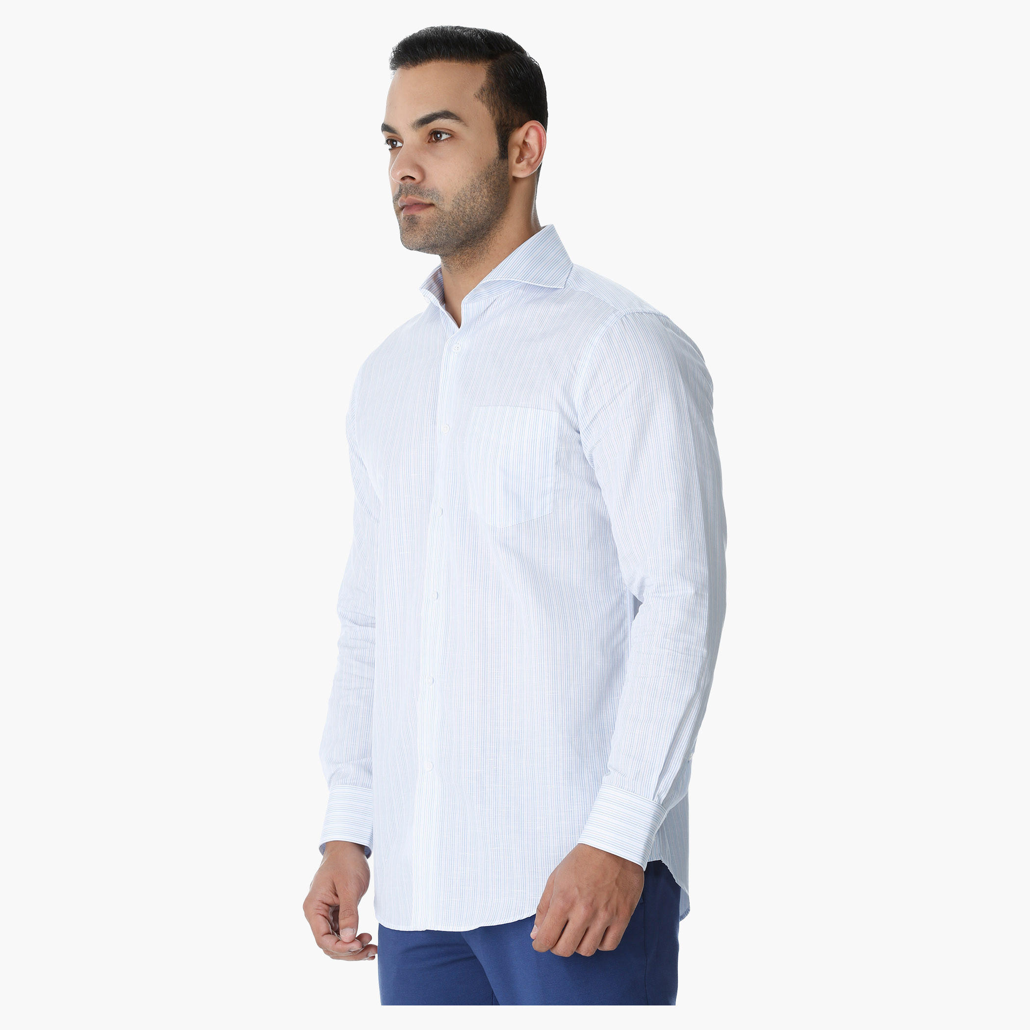 Striped Formal Shirt in Regular Fit-men-clothing-shirts-image-3