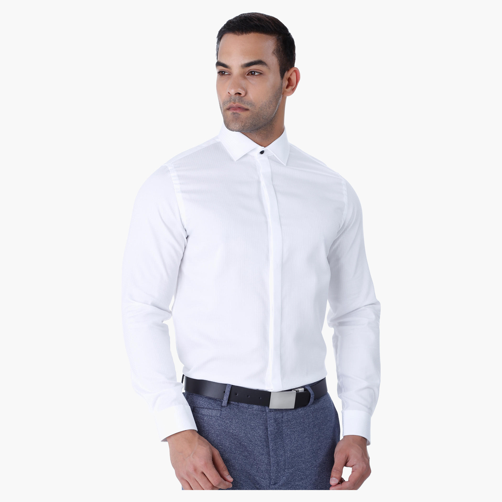 Solid Colour Shirt-men-clothing-shirts-image-1