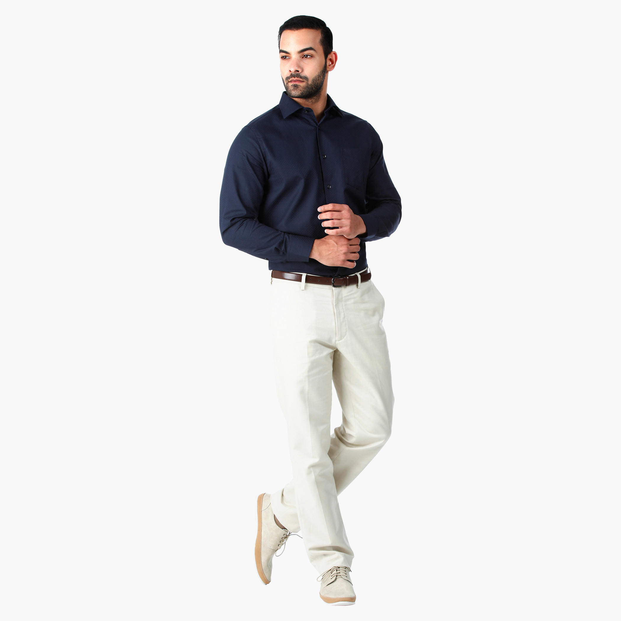 Formal Auto Flex Textured Trousers in Regular Fit-men-clothing-bottoms-trousersandchinos-trousers-image-5