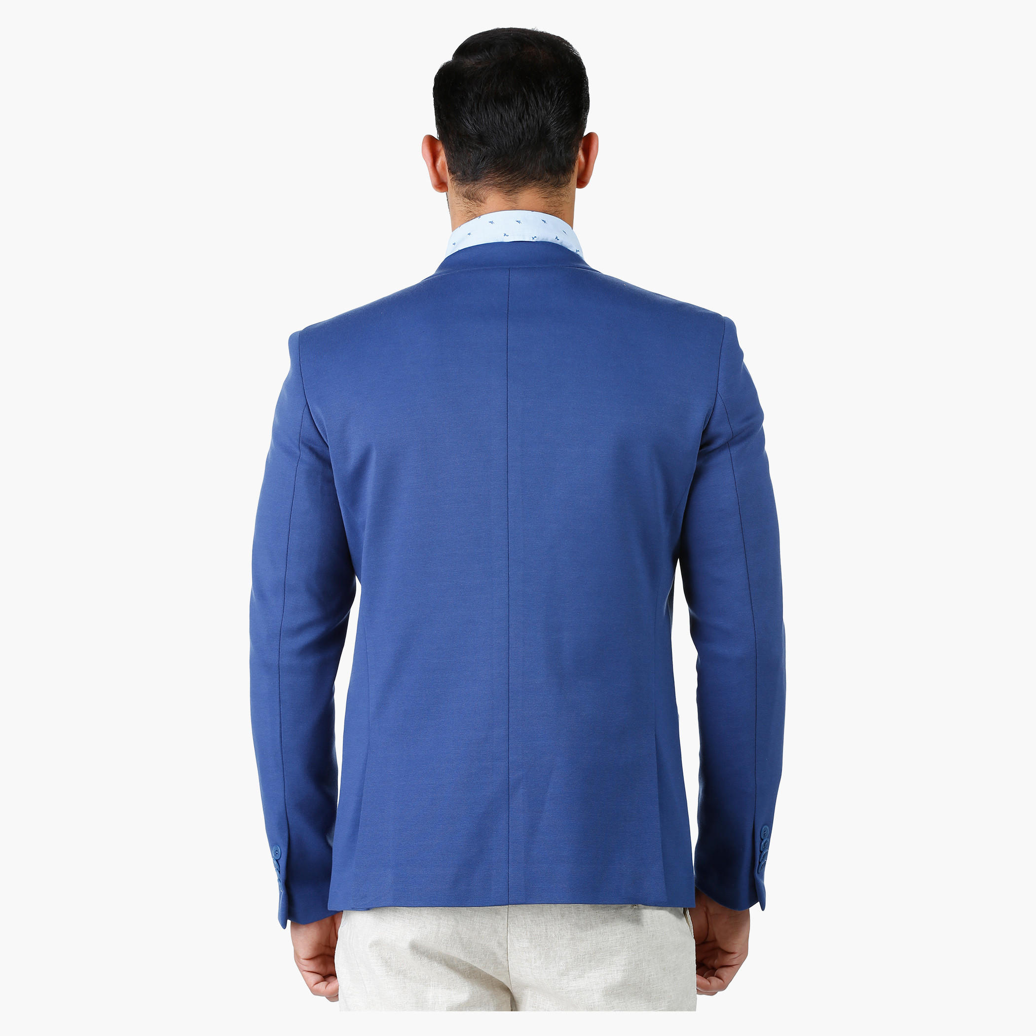 Textured Formal Jacket with Notch Lapel in Slim Fit-men-winterwear-jacketsandblazers-image-2