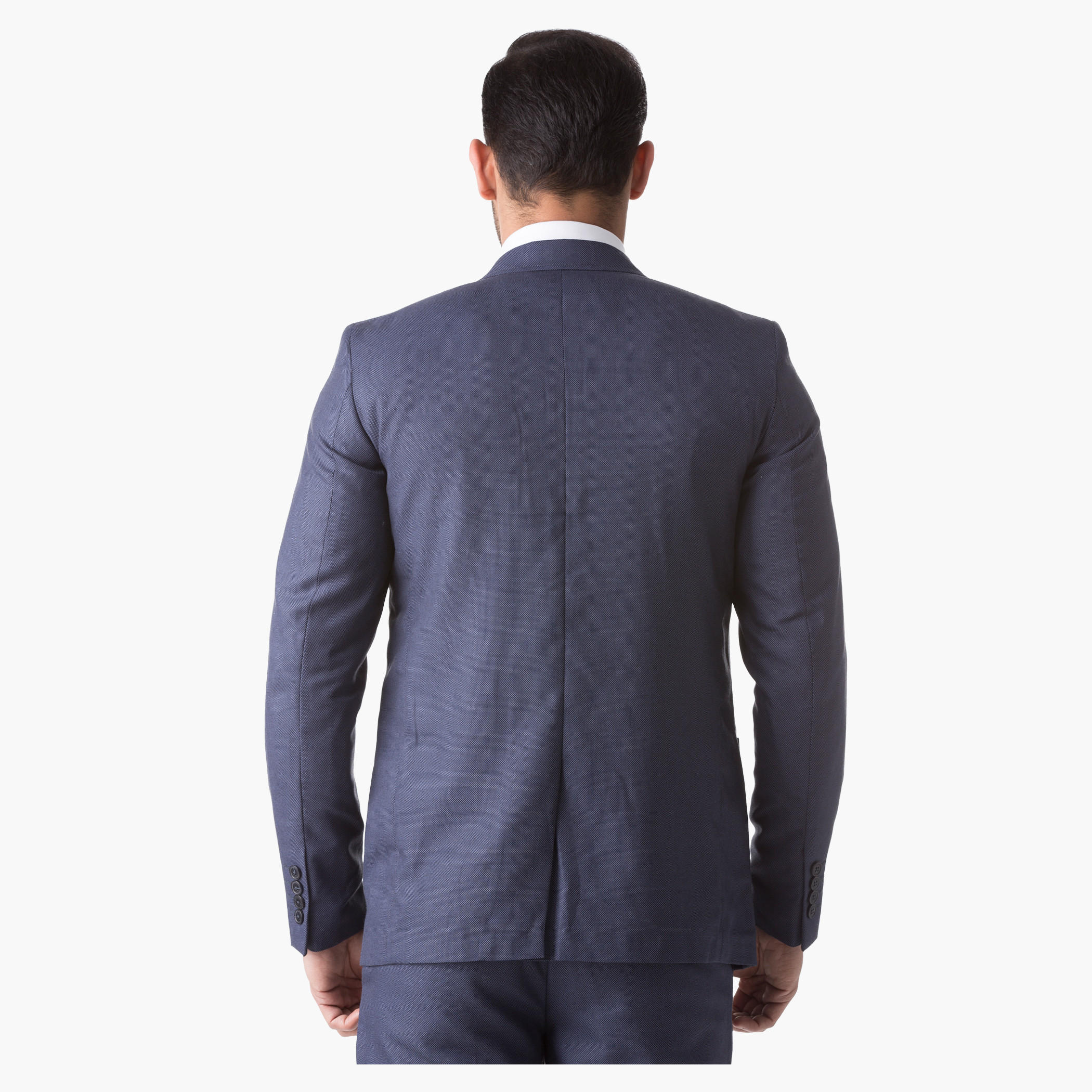 Textured Formal Suit-Jacket with Long Sleeves and Notched Lapel in Slim Fit-men-winterwear-jacketsandblazers-image-2