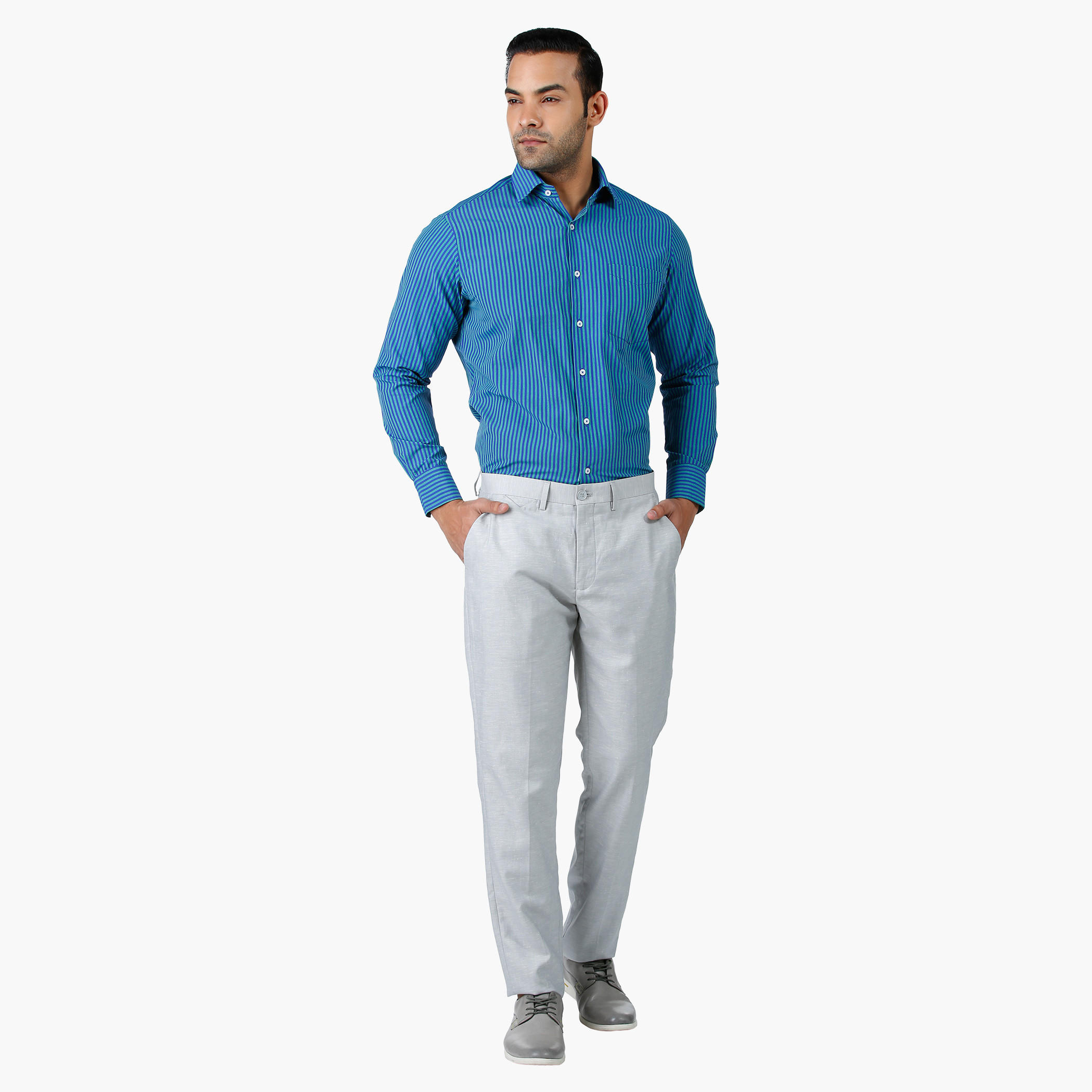 Linen Formal Trousers in Regular fit-men-clothing-bottoms-trousersandchinos-trousers-image-5