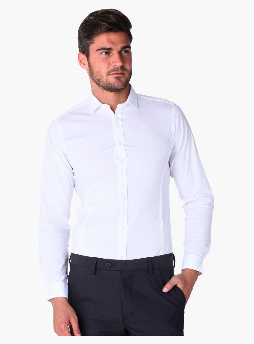 Long-sleeved Stretch Shirt-men-clothing-shirts-image-1