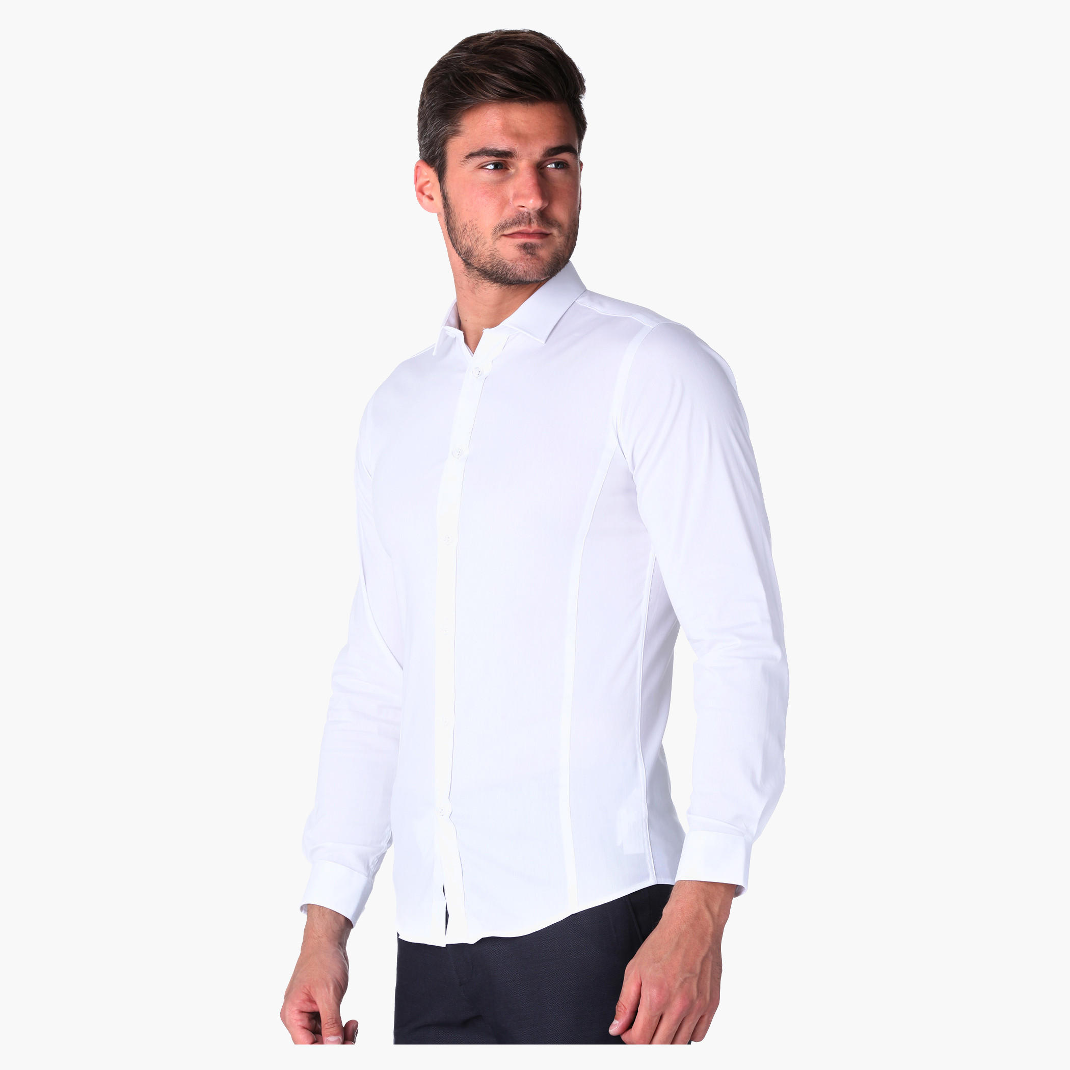 Long-sleeved Stretch Shirt-men-clothing-shirts-image-3