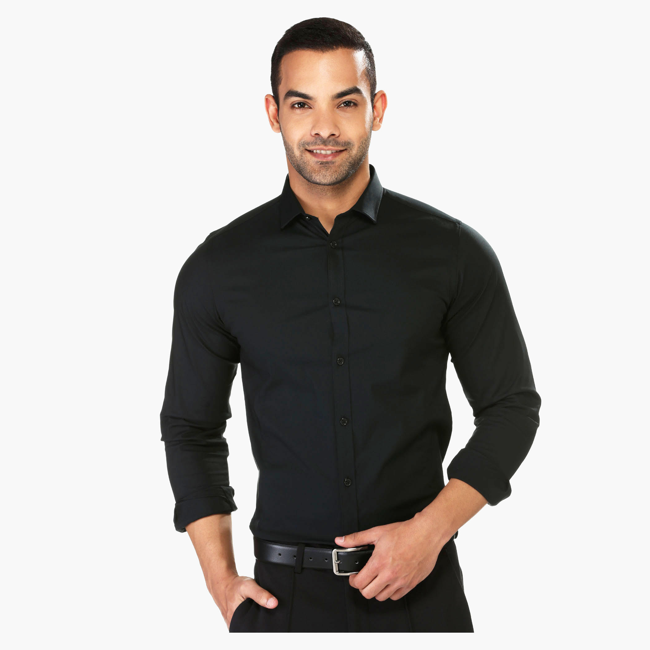 Solid Colour Shirt-men-clothing-shirts-image-1