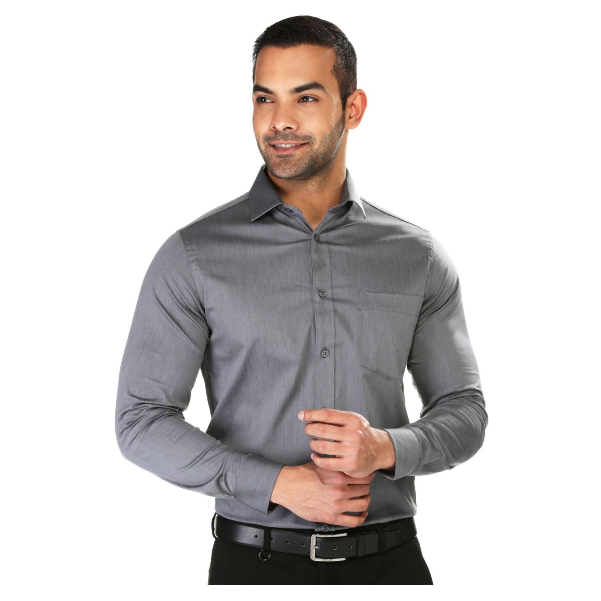 Solid Colour Shirt -men-clothing-shirts-image-1