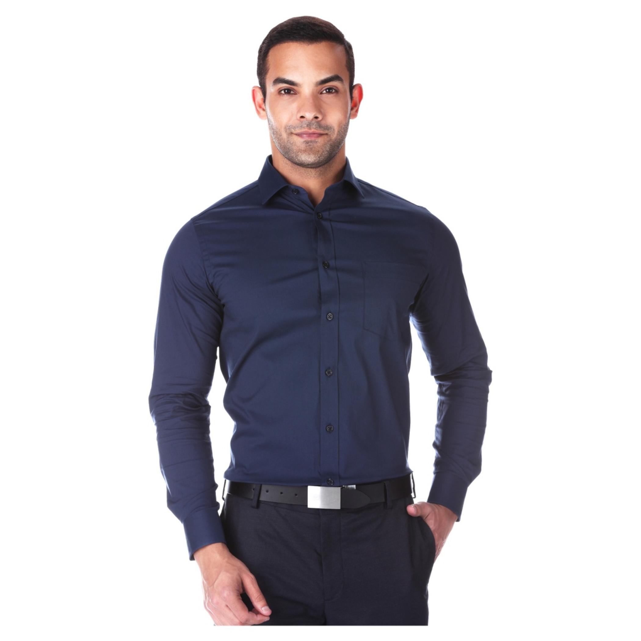 Solid Colour Formal Shirt-men-clothing-shirts-image-1