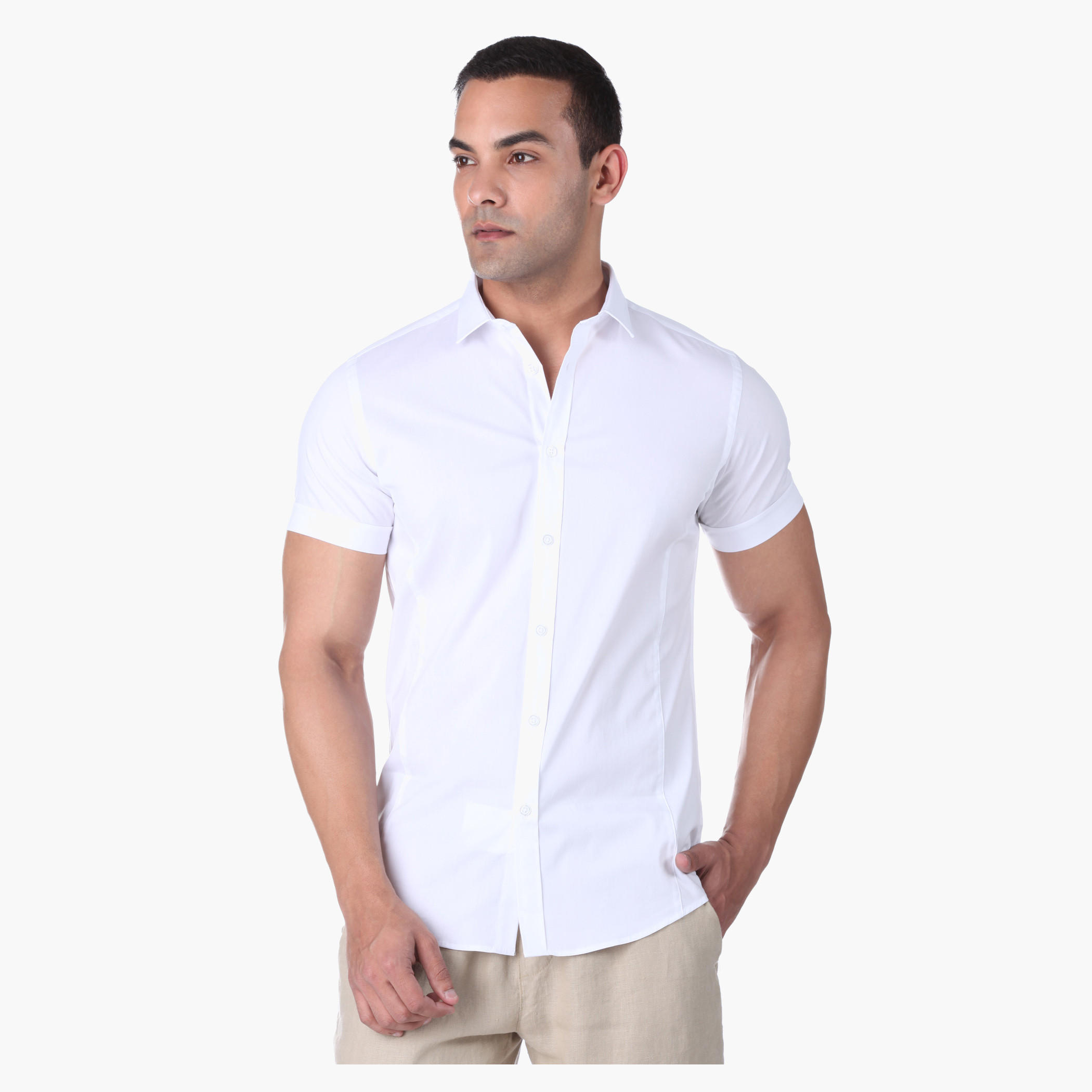 Solid Colour Shirt-men-clothing-shirts-image-1