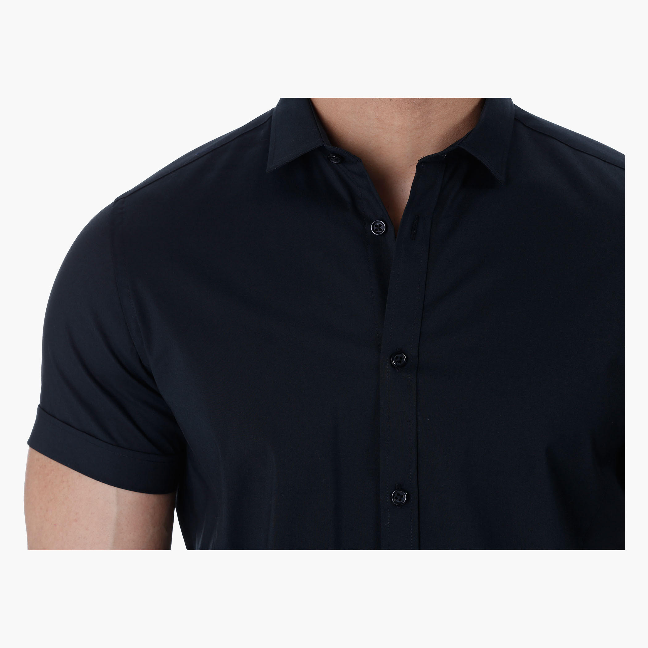 Basic Short-sleeved Shirt-men-clothing-shirts-image-2