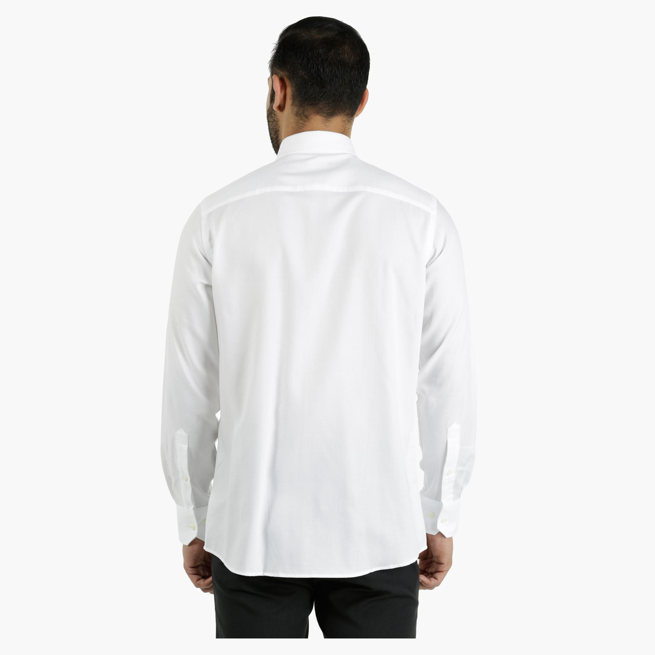 Cotton Dobby Shirt in Regular Fit-men-clothing-shirts-image-2