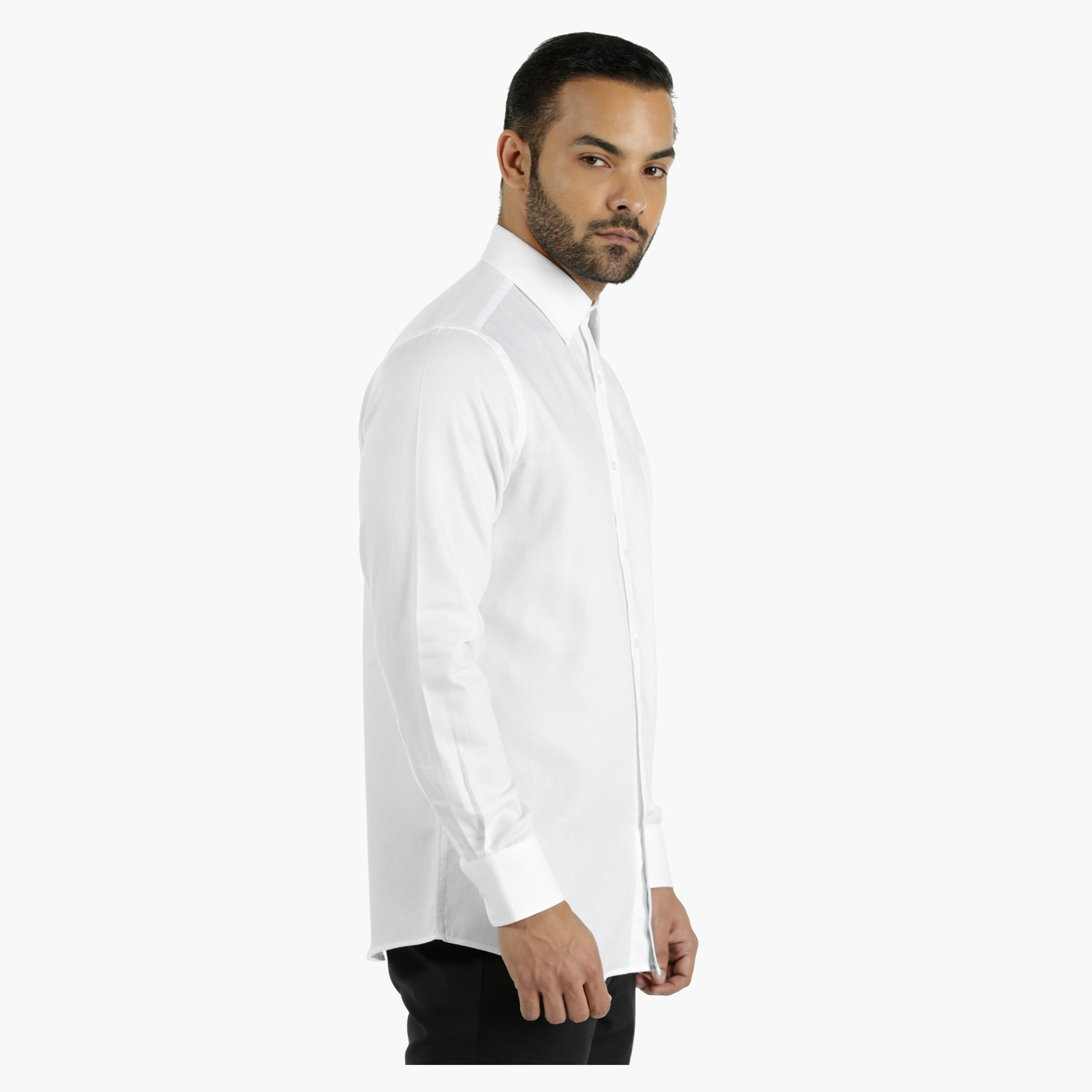 Cotton Dobby Shirt in Regular Fit-men-clothing-shirts-image-3