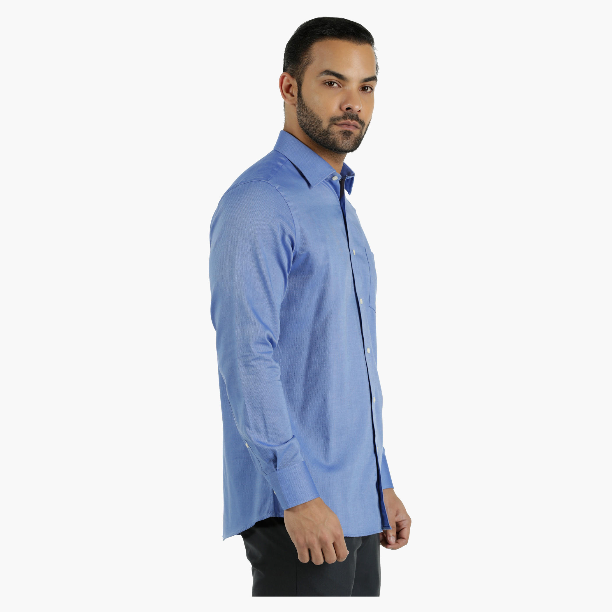 Cotton Dobby Shirt in Regular Fit-men-clothing-shirts-image-9