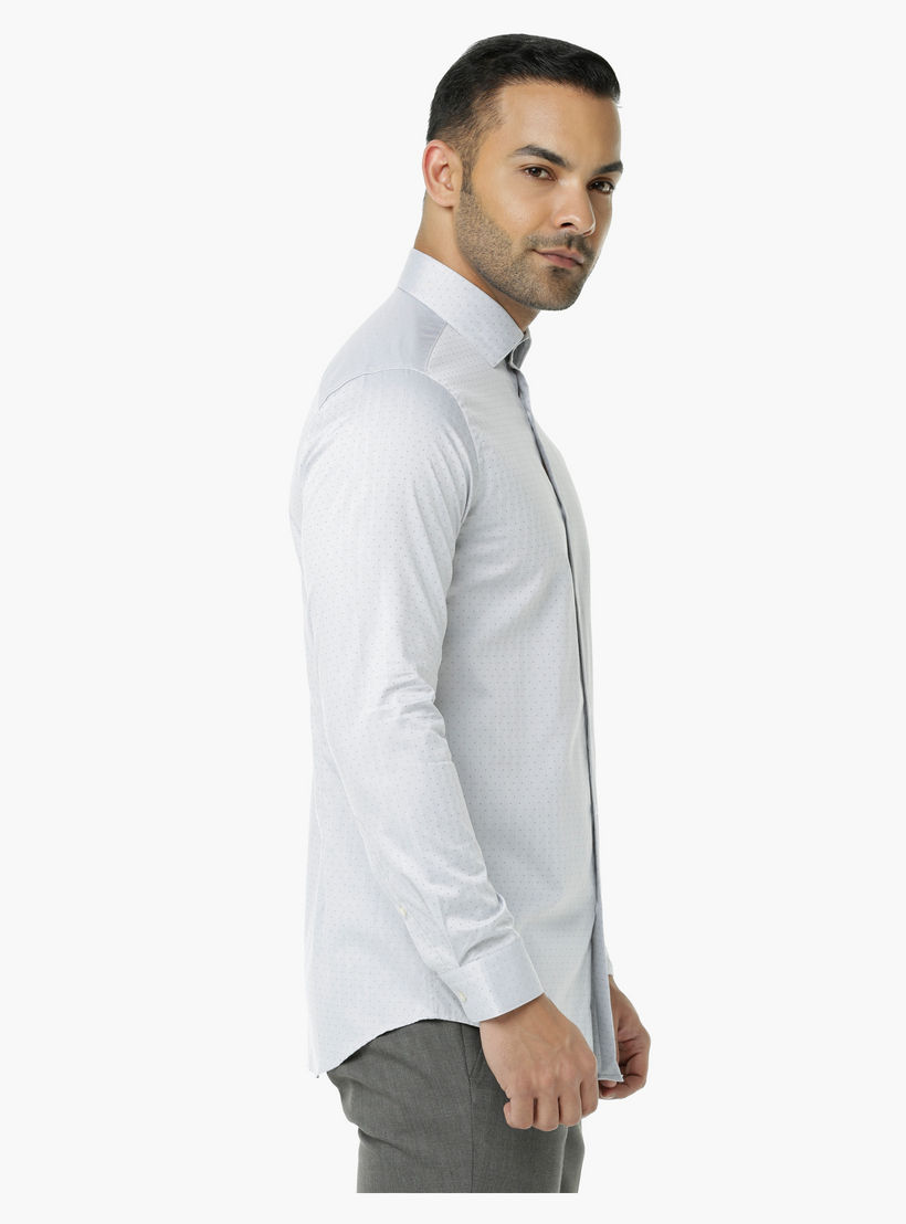 Formal Cotton Shirt with Long Sleeves in Slim Fit-men-clothing-shirts-image-3