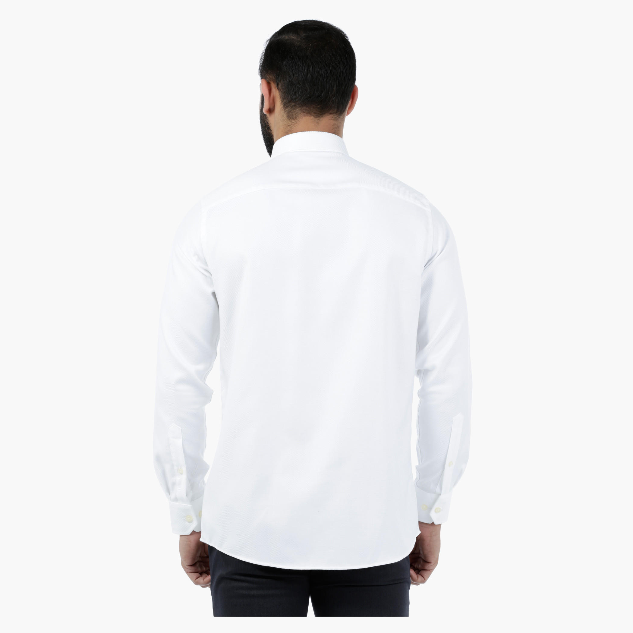 Full-sleeved Solid Twill Shirt-men-clothing-shirts-image-2