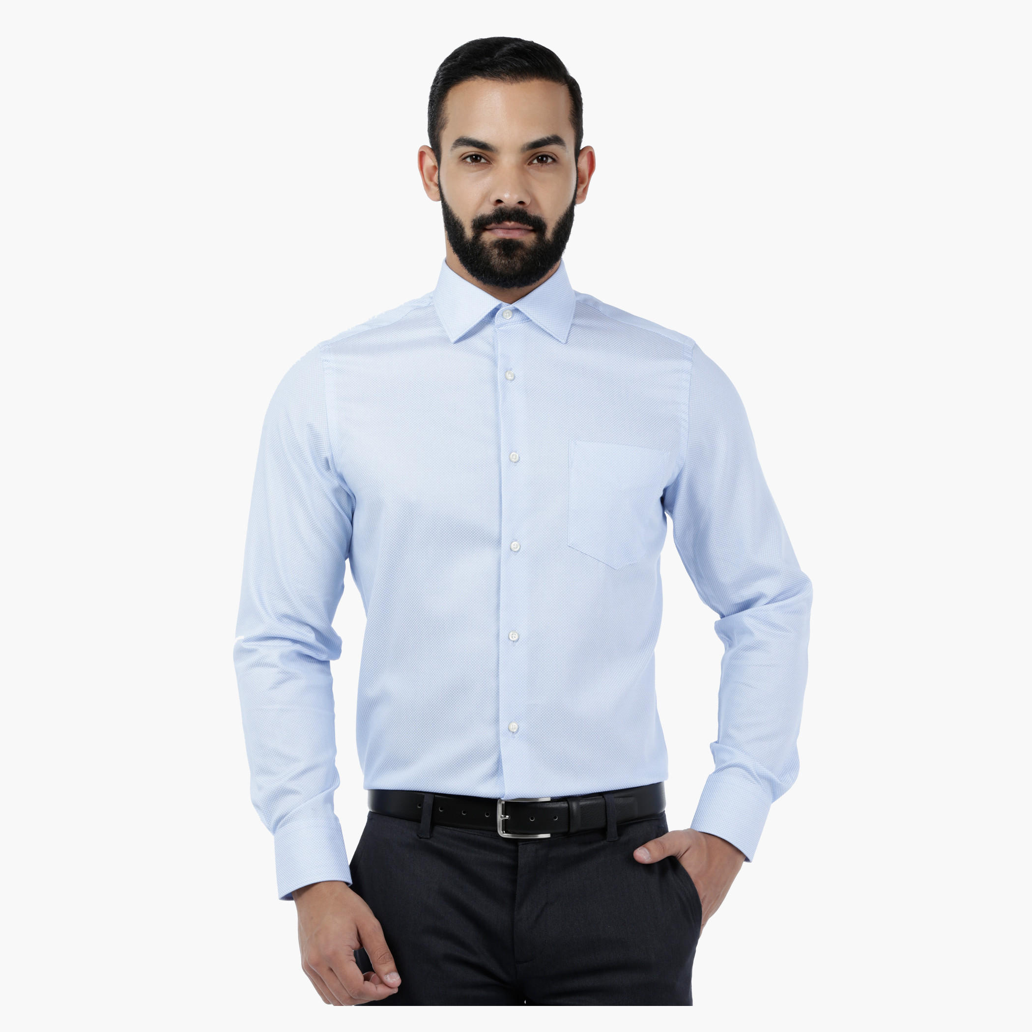 Textured Dobby Shirt-men-clothing-shirts-image-1