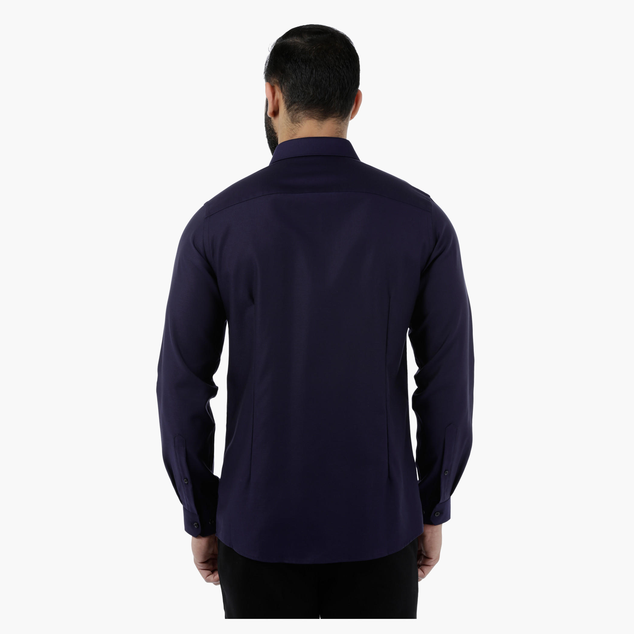 Solid Textured Full-sleeved Shirt-men-clothing-shirts-image-4