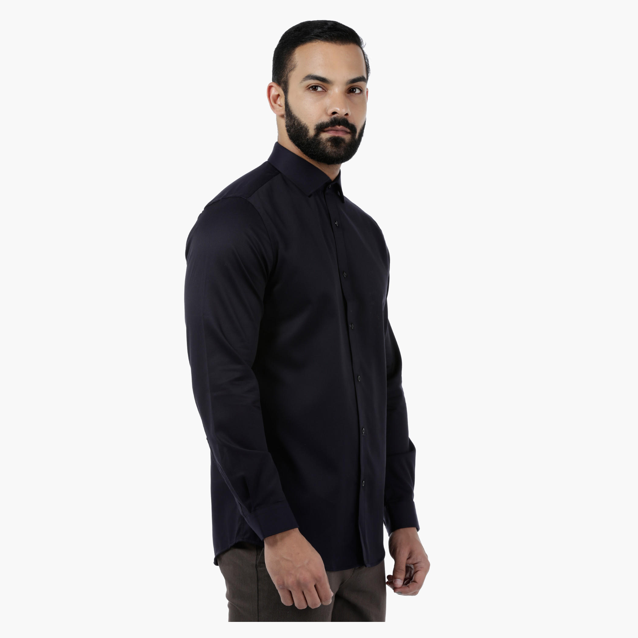 Solid Textured Full-sleeved Shirt-men-clothing-shirts-image-8