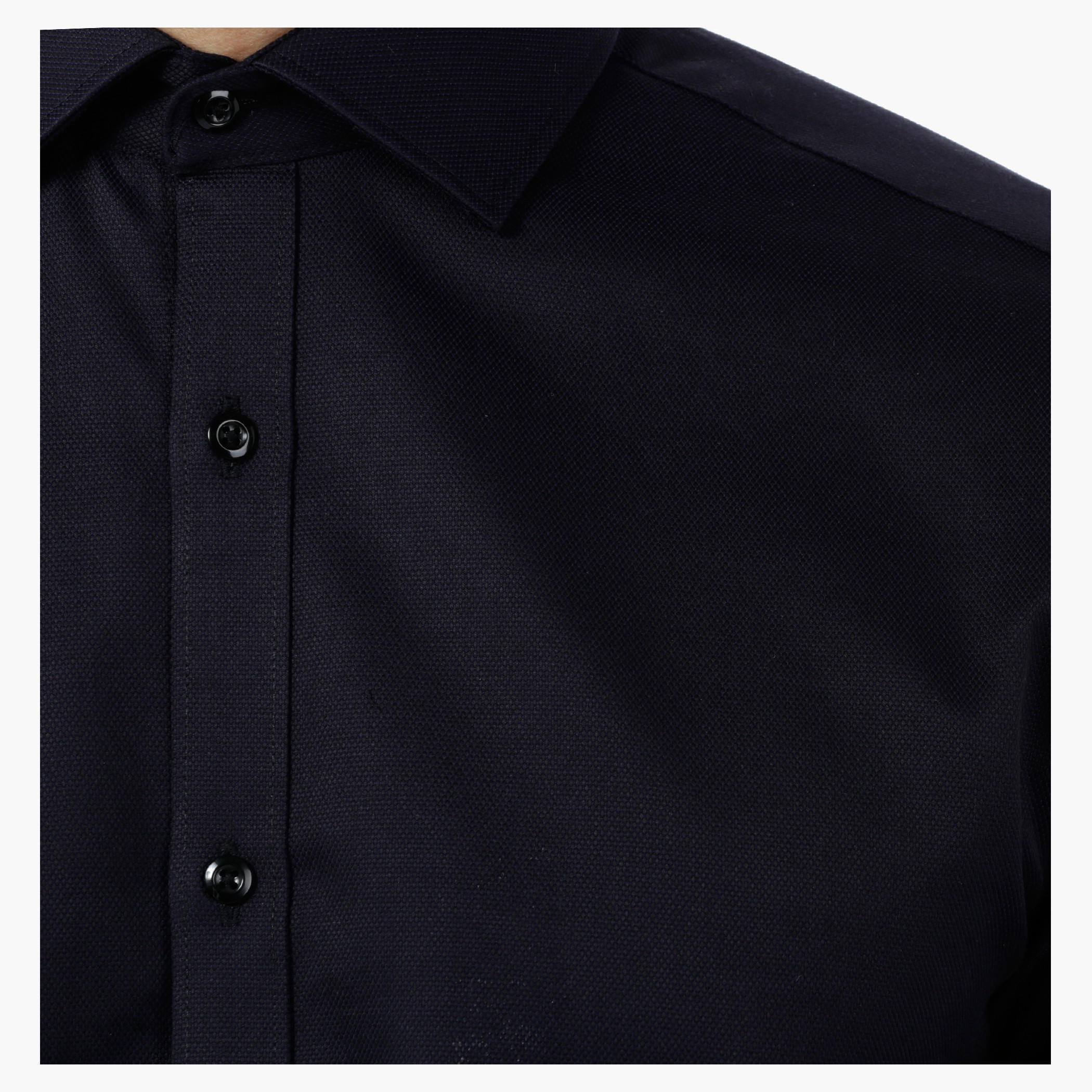 Solid Textured Full-sleeved Shirt-men-clothing-shirts-image-9