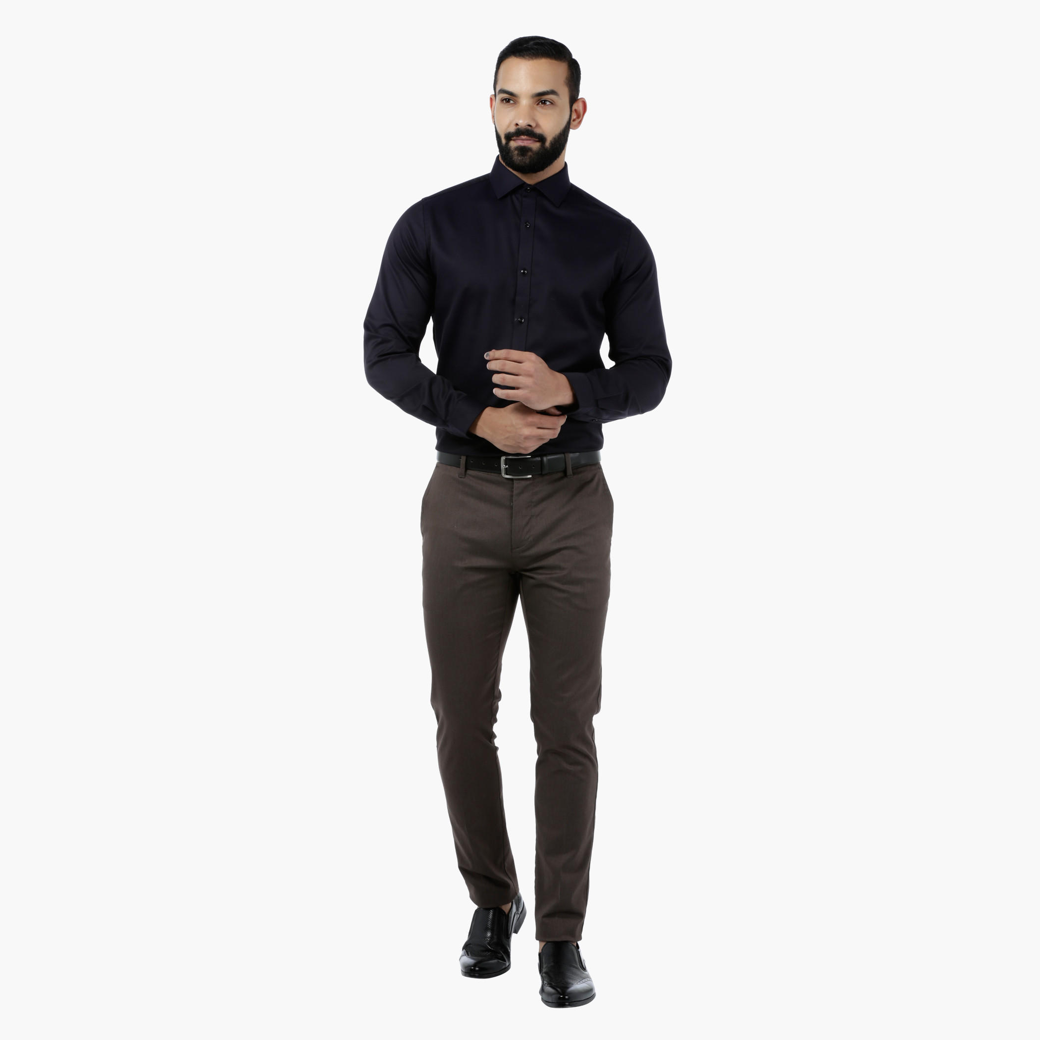 Solid Textured Full-sleeved Shirt-men-clothing-shirts-image-10