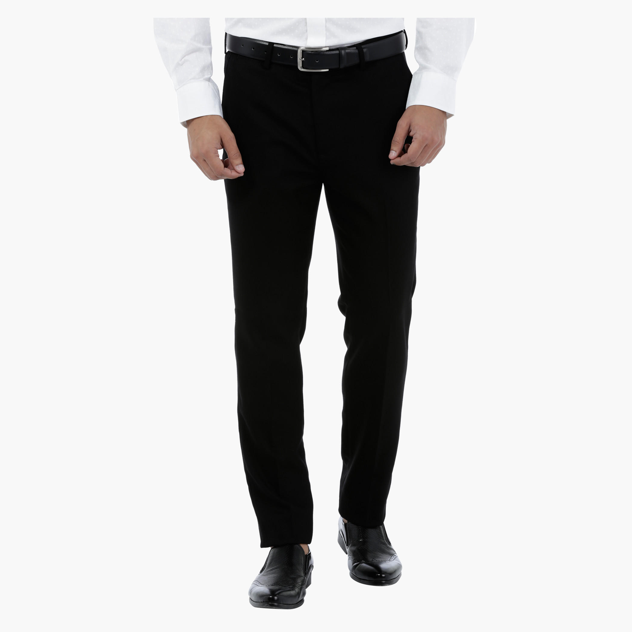 Pin Dot Slim-fit Trousers-men-clothing-bottoms-trousersandchinos-trousers-image-1