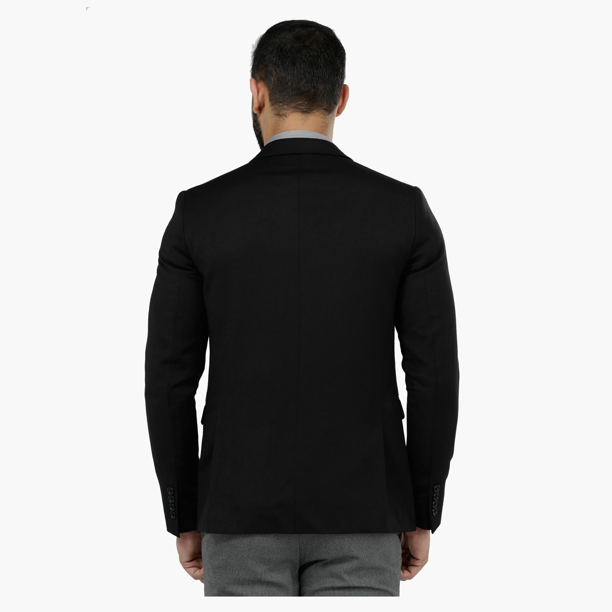 Textured Blazer in Slim Fit-men-winterwear-jacketsandblazers-image-2
