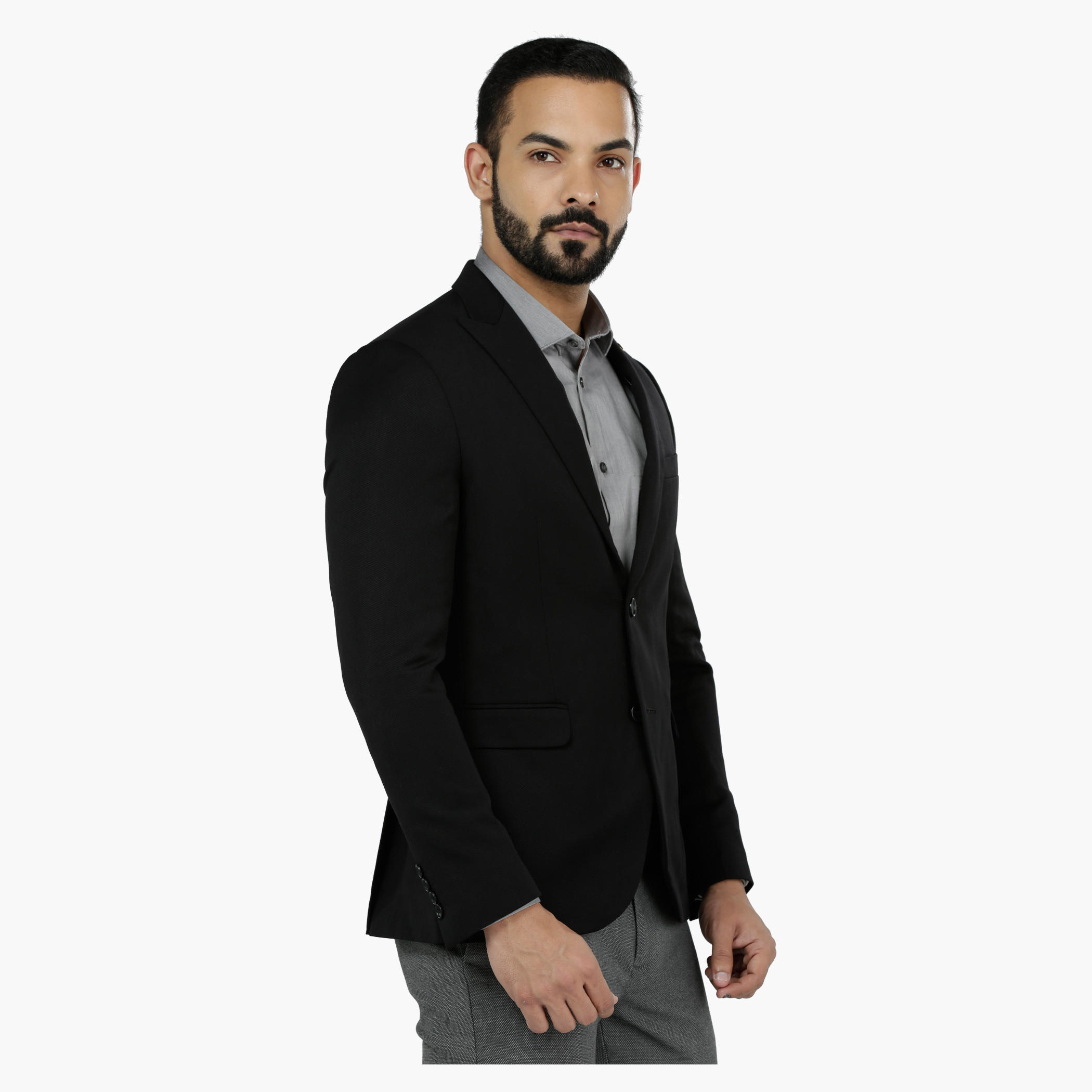 Textured Blazer in Slim Fit-men-winterwear-jacketsandblazers-image-3
