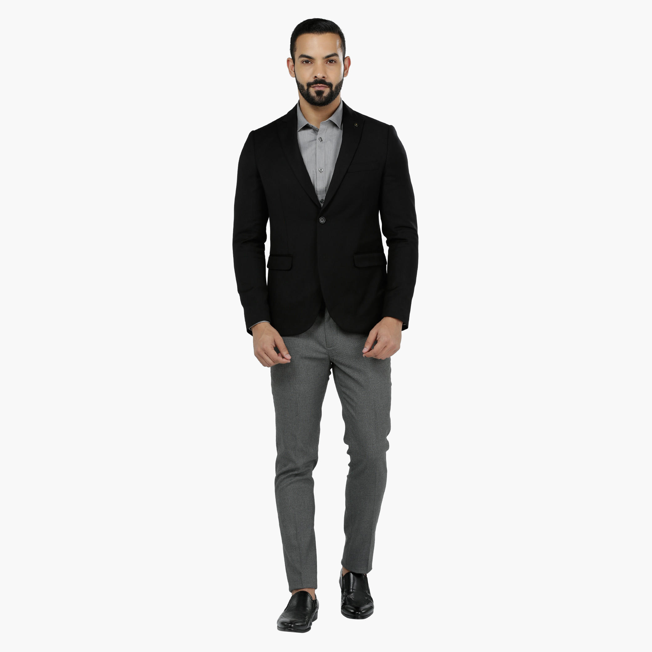 Textured Blazer in Slim Fit-men-winterwear-jacketsandblazers-image-5
