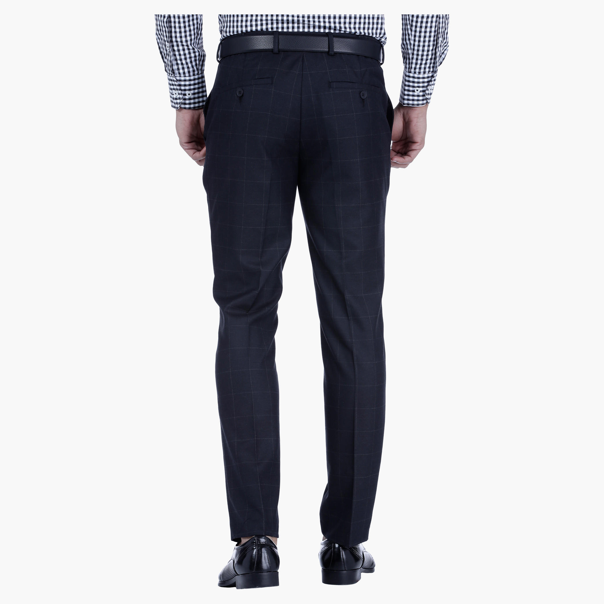 Chequered Trousers in Slim Fit-men-clothing-bottoms-trousersandchinos-trousers-image-2