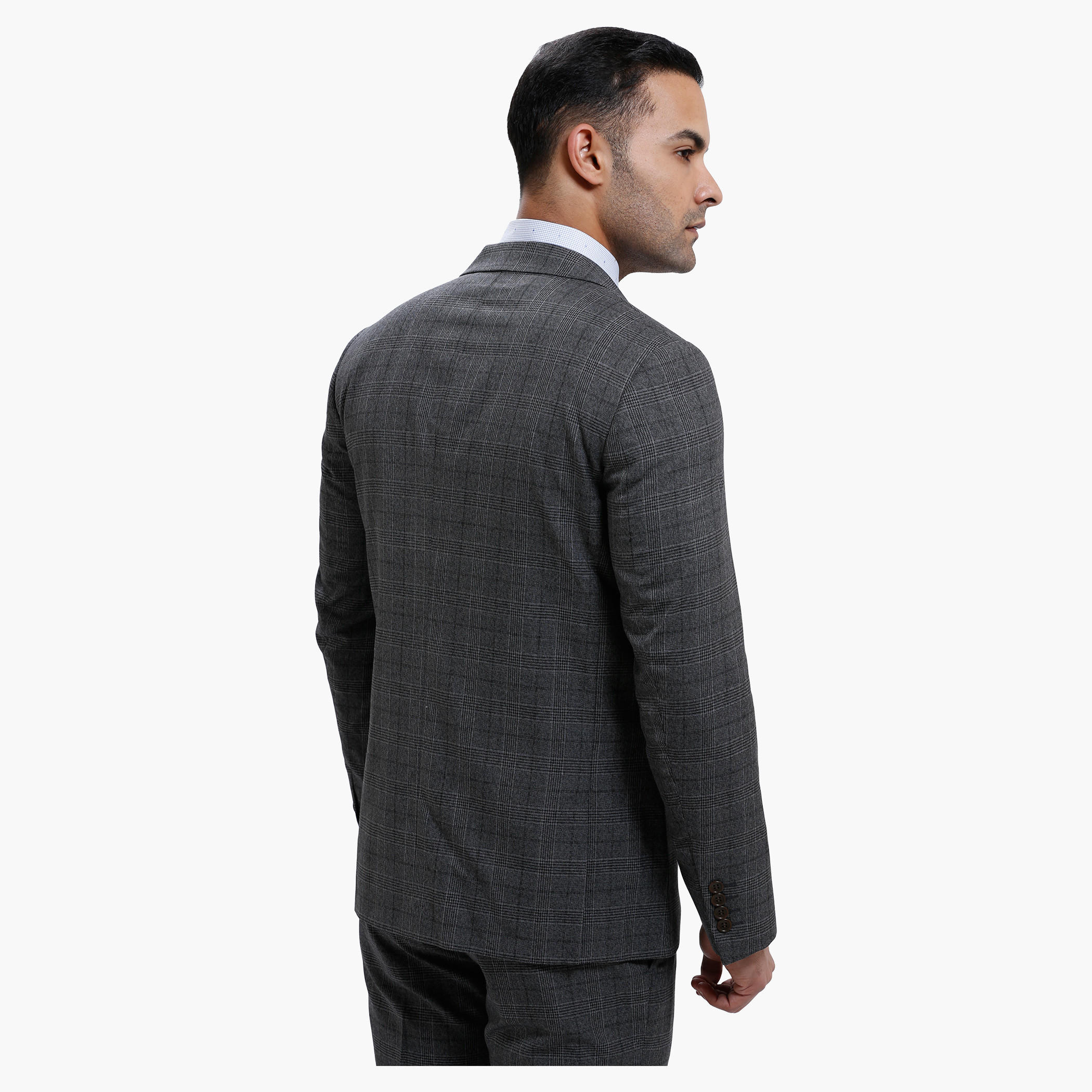 Chequered Suit Coat with Notched Lapels-men-winterwear-jacketsandblazers-image-4