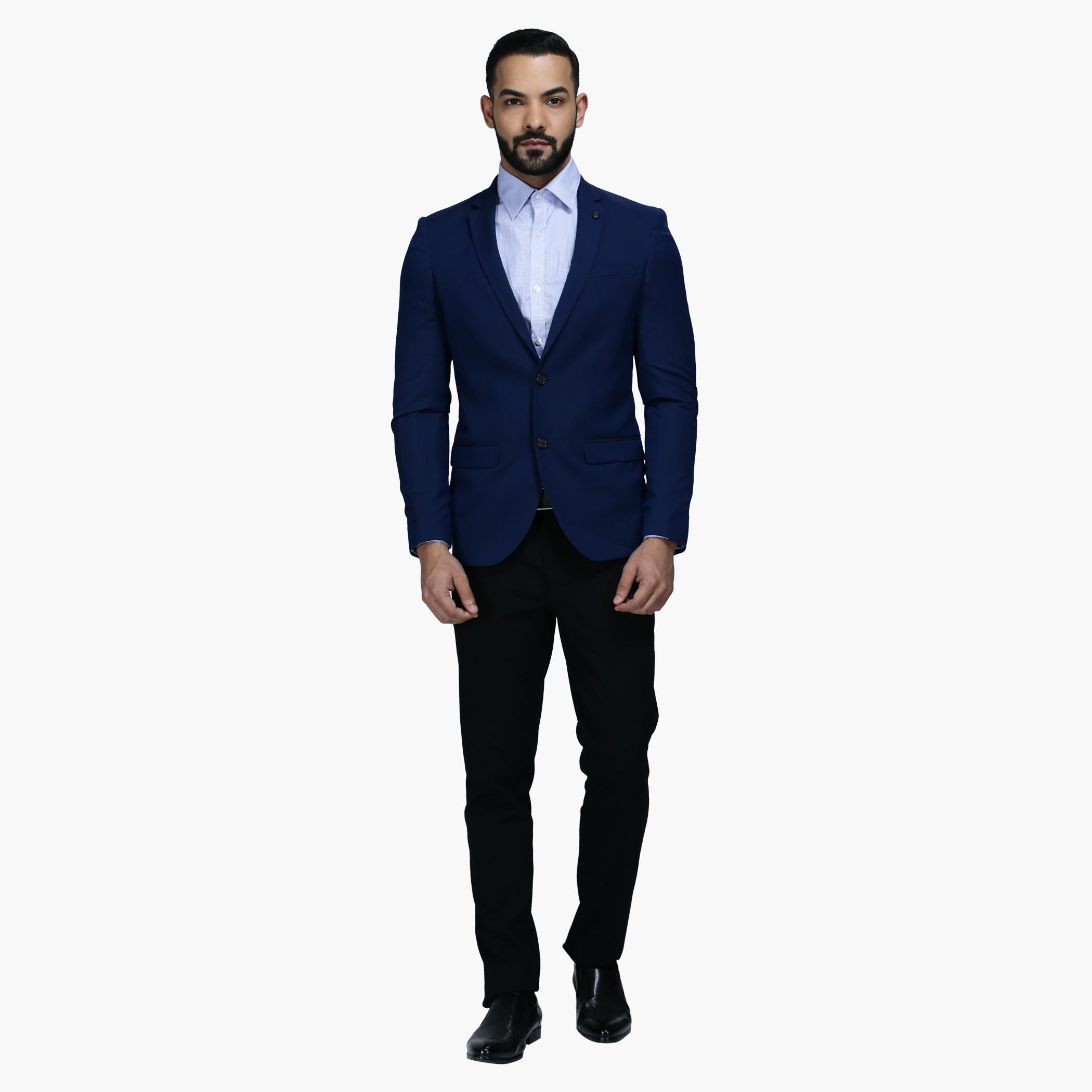 Blazer with Notched Collar and Long Sleeves in Regular Fit-men-winterwear-jacketsandblazers-image-5