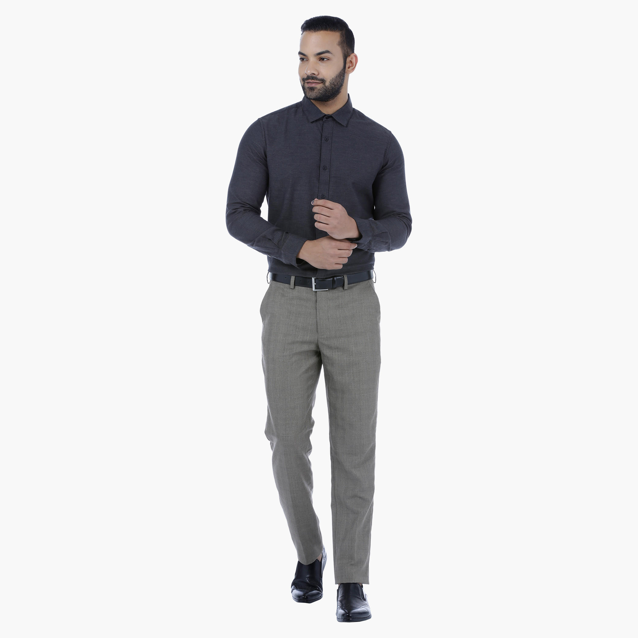 Straight Fit Glen Chequered Trousers-men-clothing-bottoms-trousersandchinos-trousers-image-5