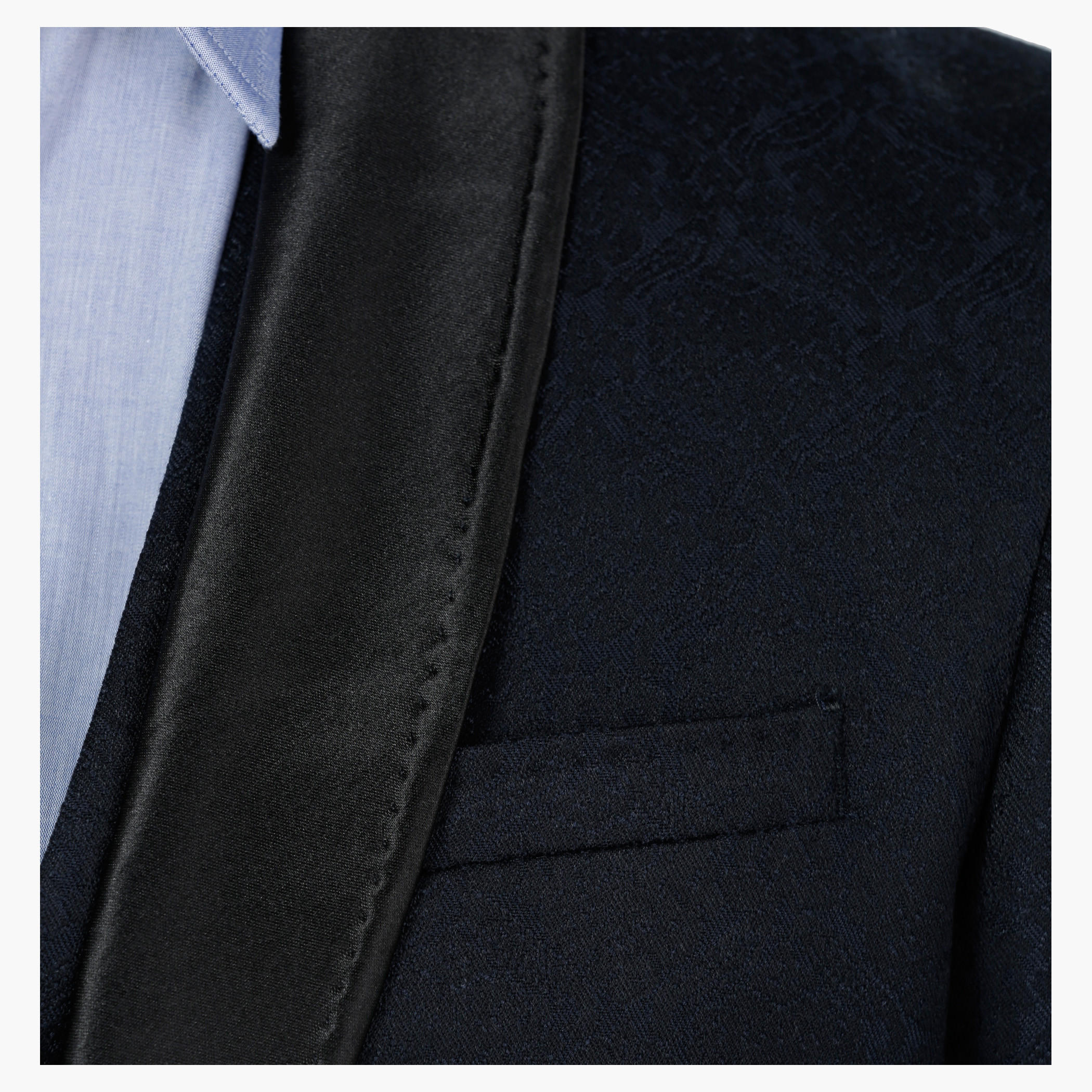 Slim Fit Evening Blazer with Contrasting Collar-men-winterwear-jacketsandblazers-image-2