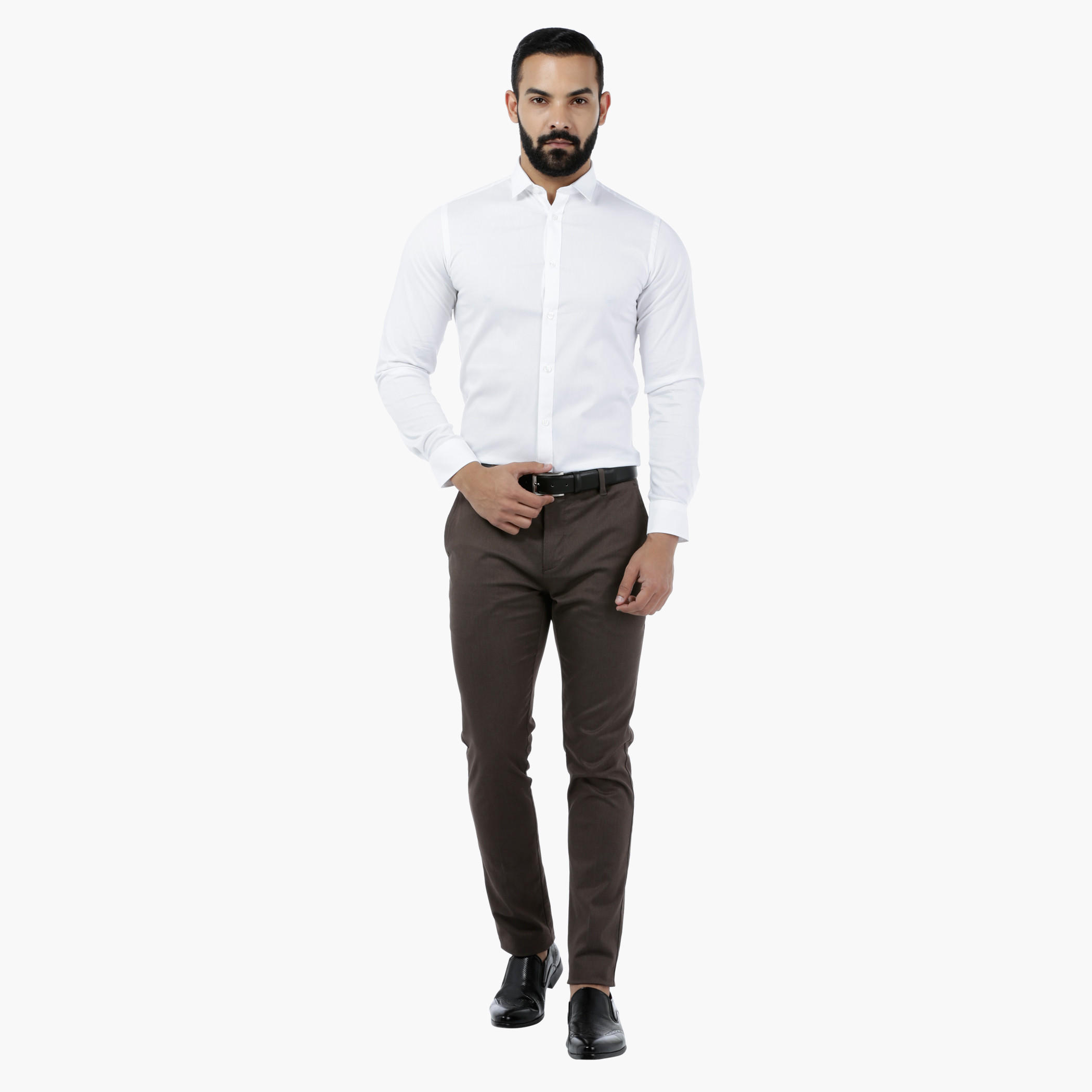 Solid Stretch Body-fit Shirt-men-clothing-shirts-image-1