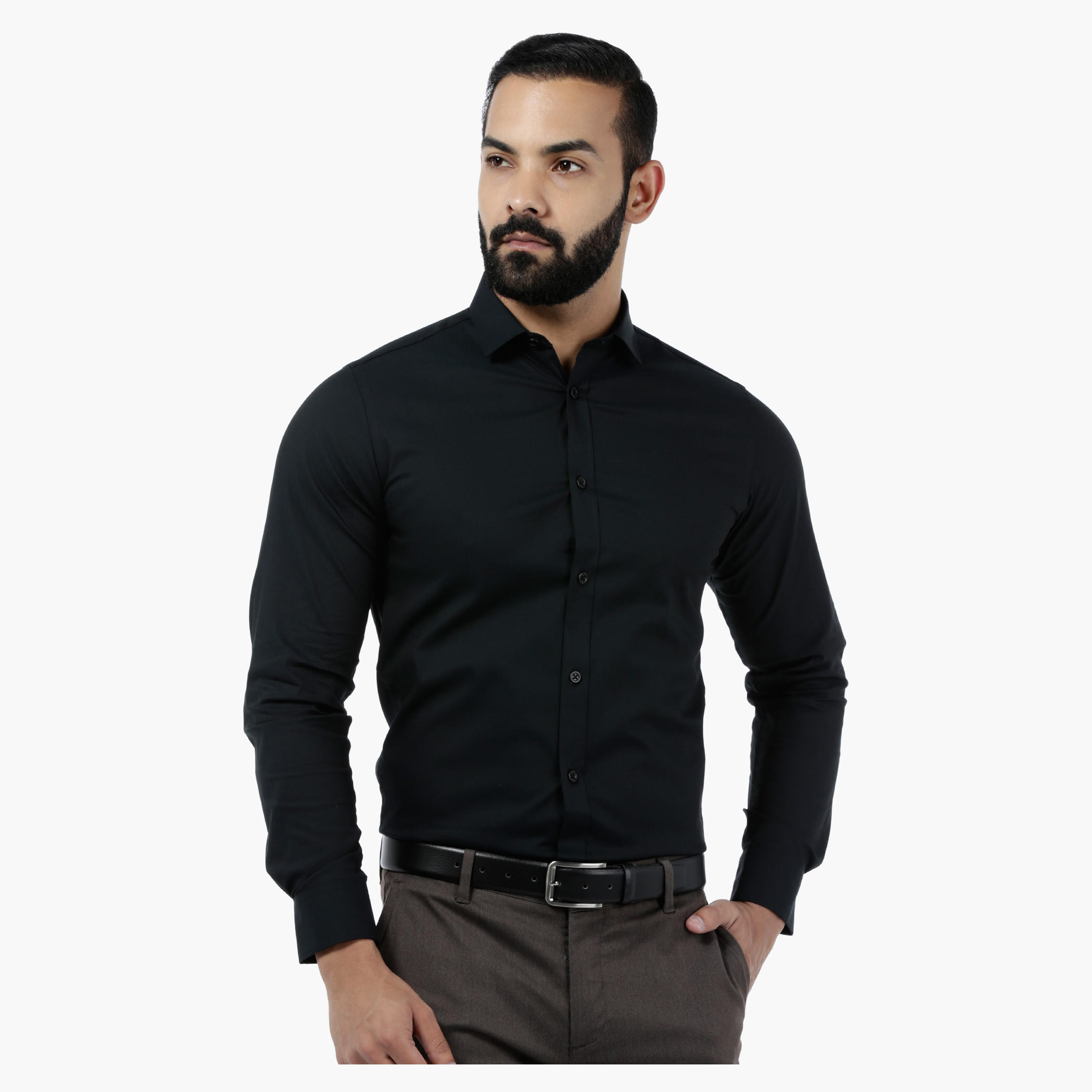 Solid Stretch Body-fit Shirt-men-clothing-shirts-image-5
