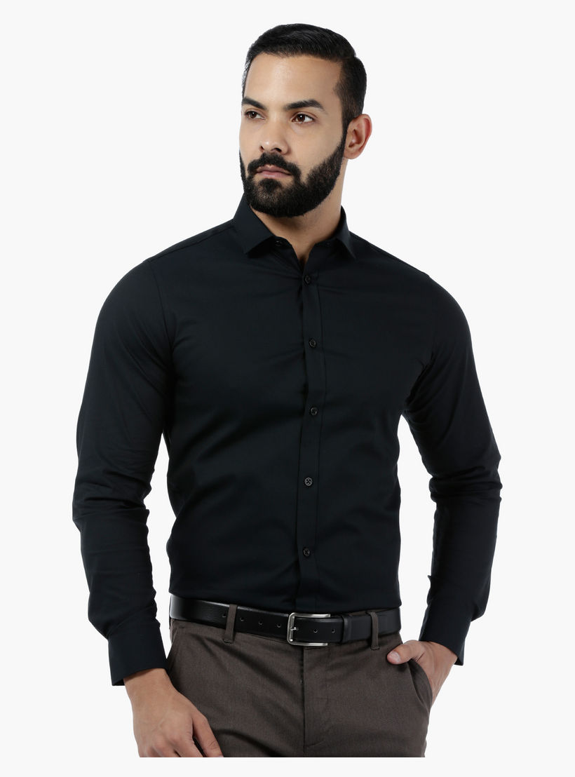 Solid Stretch Body-fit Shirt-men-clothing-shirts-image-5