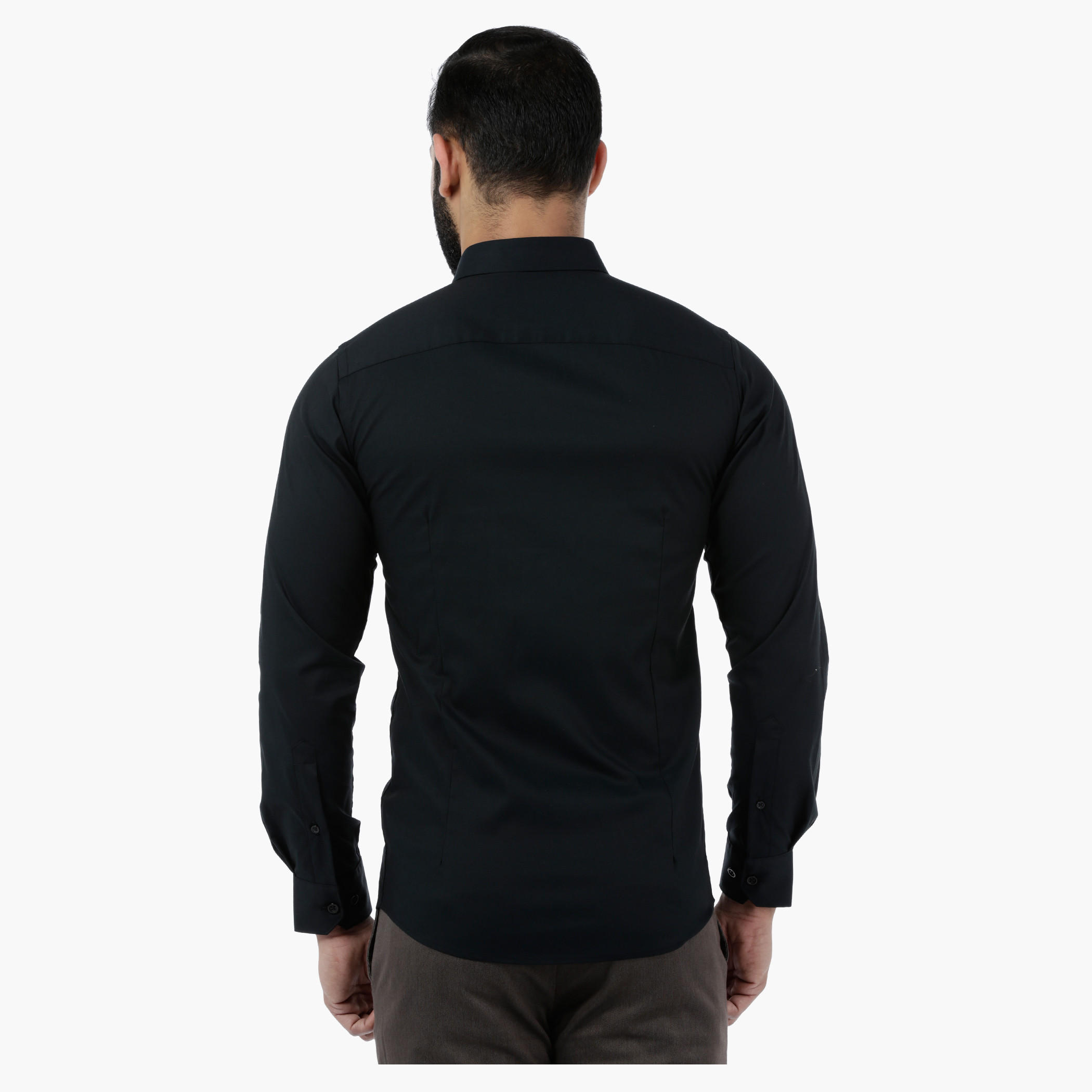 Solid Stretch Body-fit Shirt-men-clothing-shirts-image-4