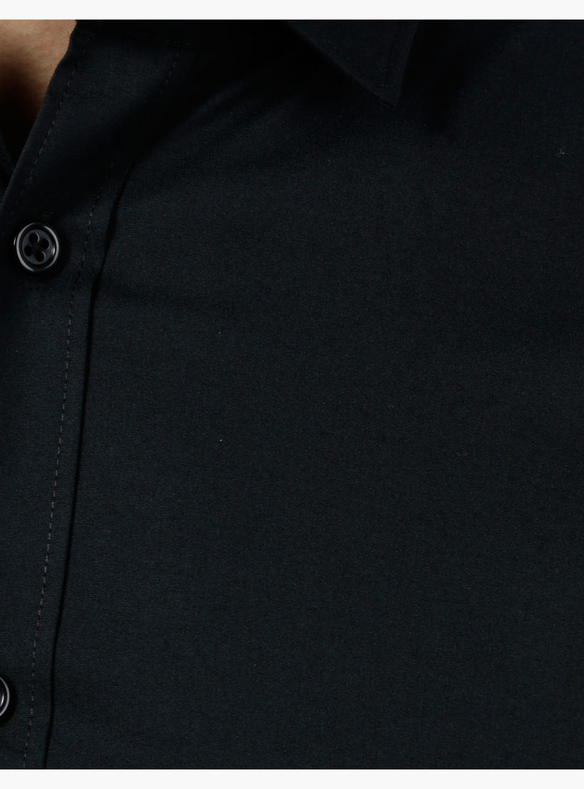 Solid Stretch Body-fit Shirt-men-clothing-shirts-image-2