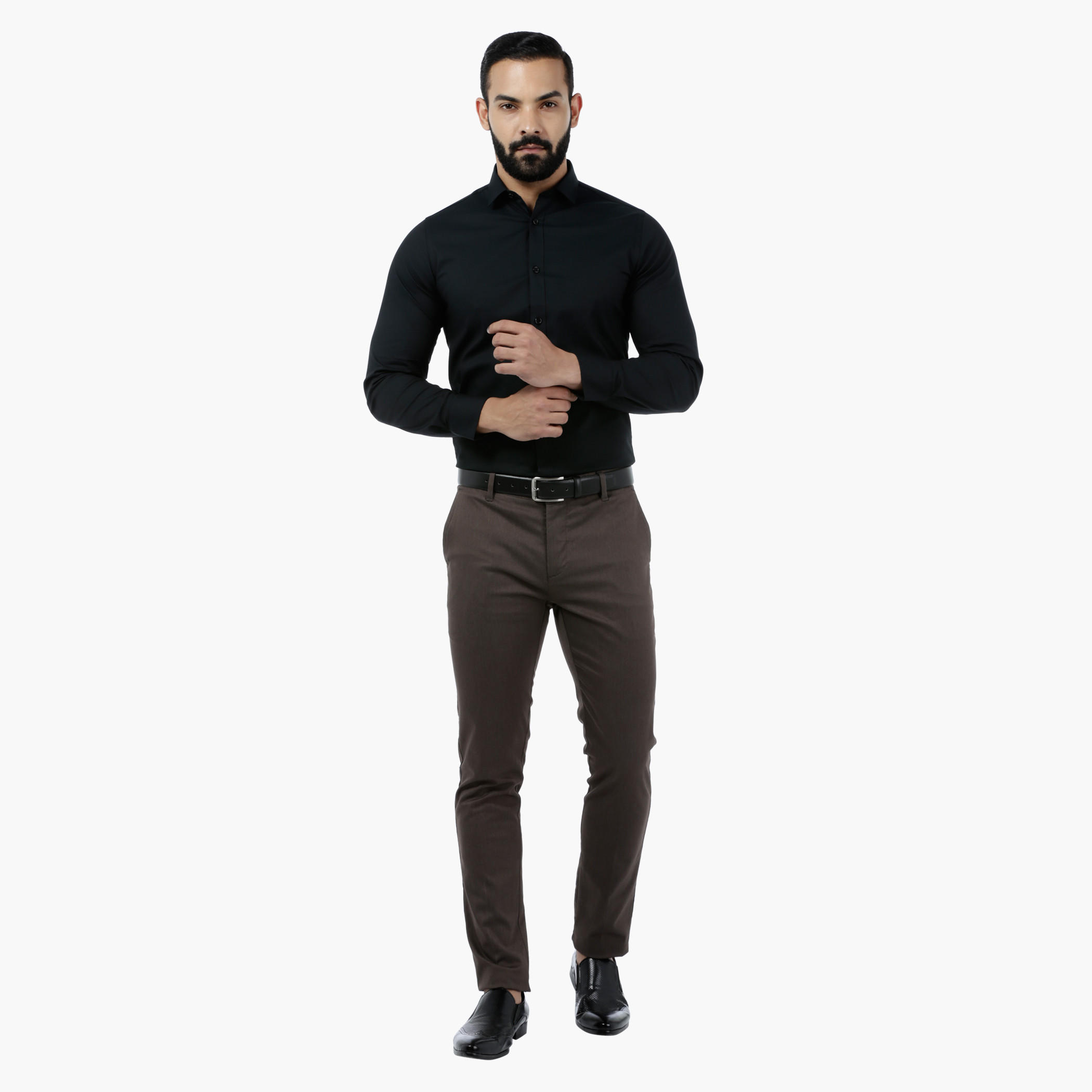 Solid Stretch Body-fit Shirt-men-clothing-shirts-image-1